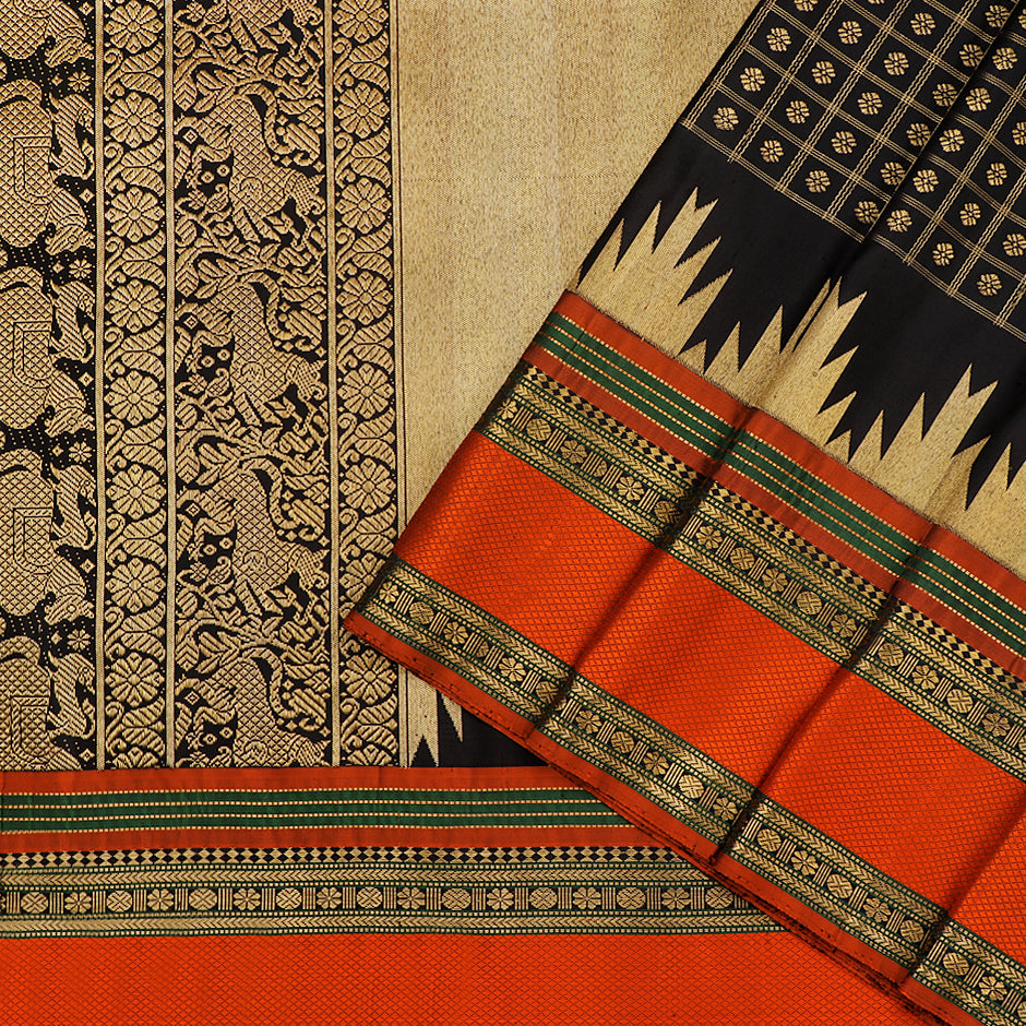 Kanakavalli Kanjivaram Silk Sari 20-040-HS001-00059 - Cover View