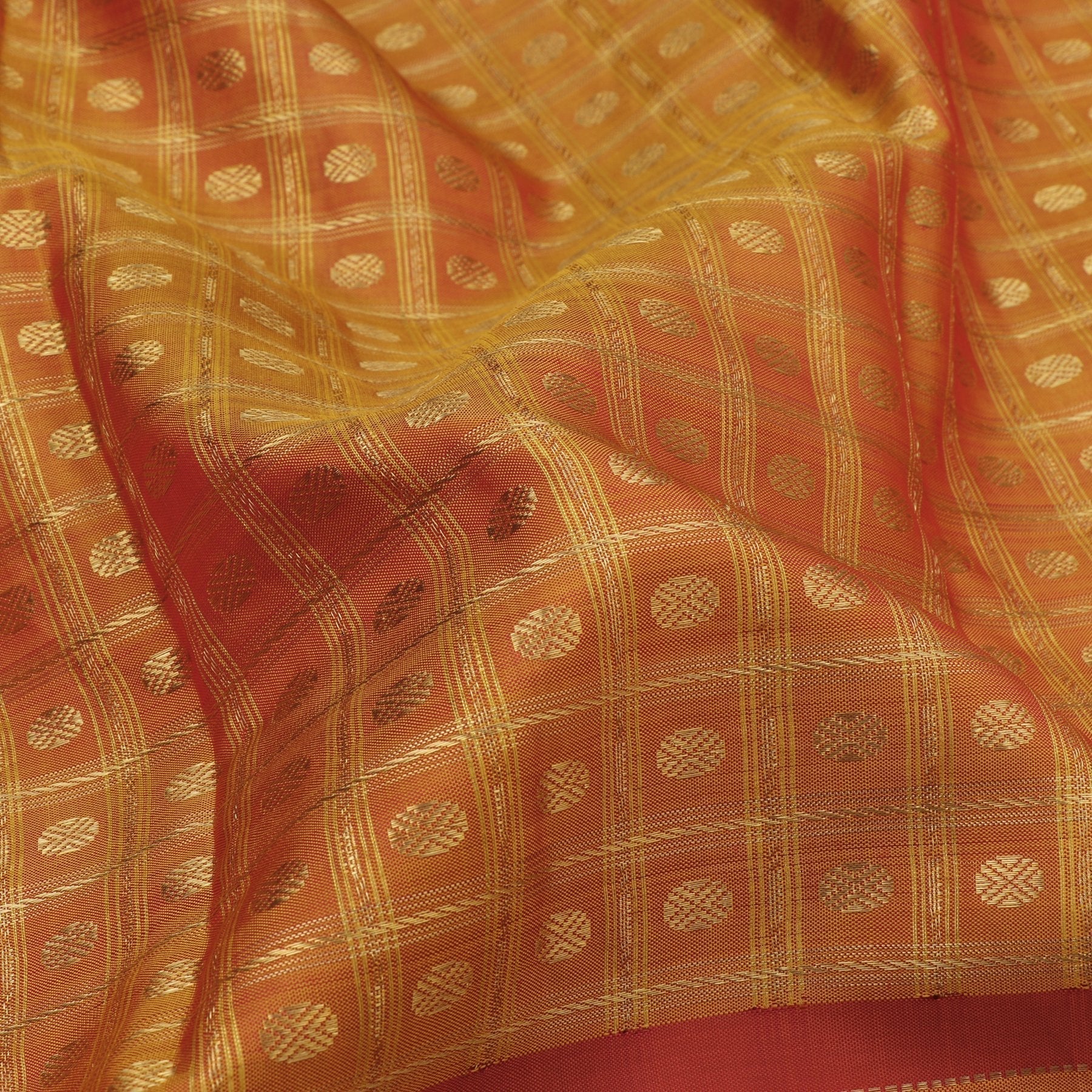Kanakavalli Kanjivaram Silk Sari 20-040-HS001-01298 - Fabric View
