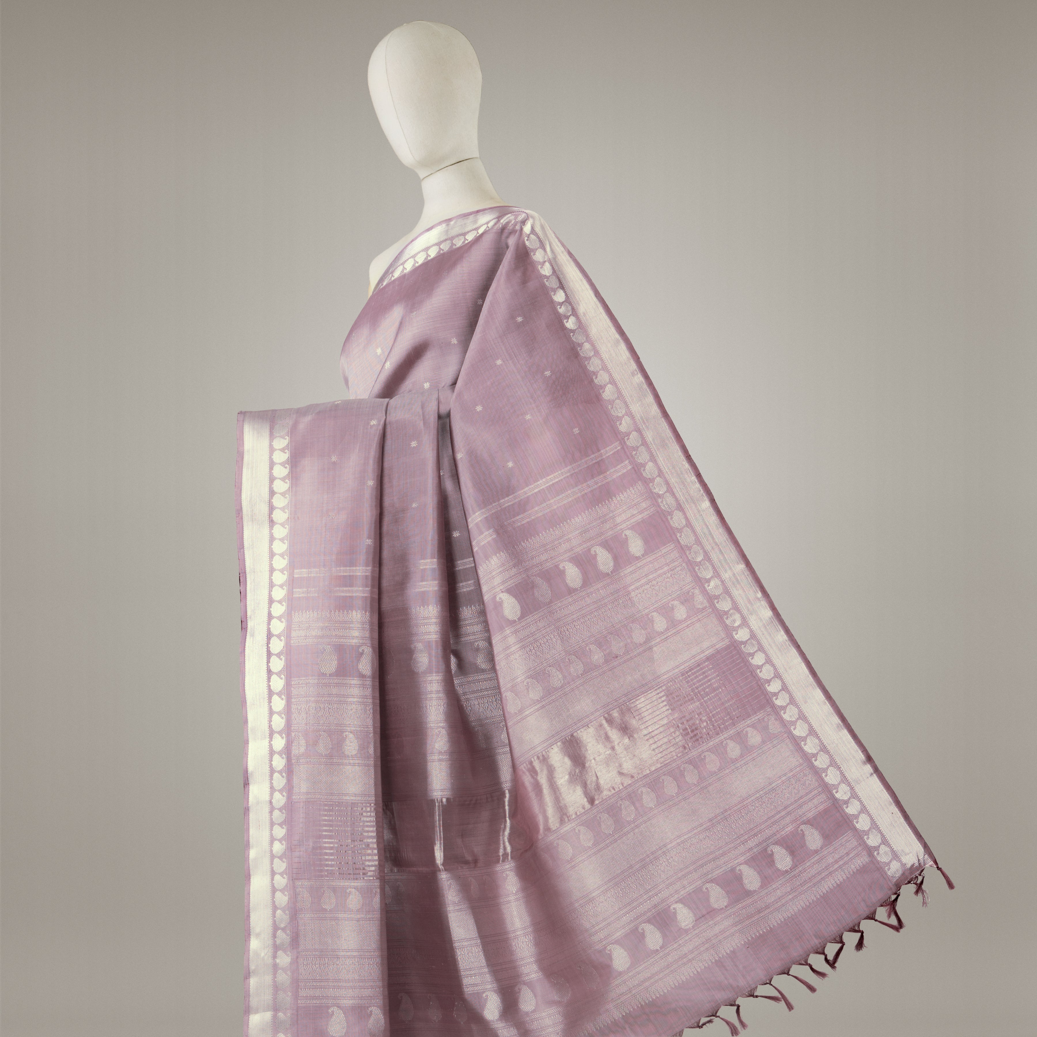 Kanakavalli Kanjivaram Silk Sari 24-615-HS001-05737 - Drape View 1