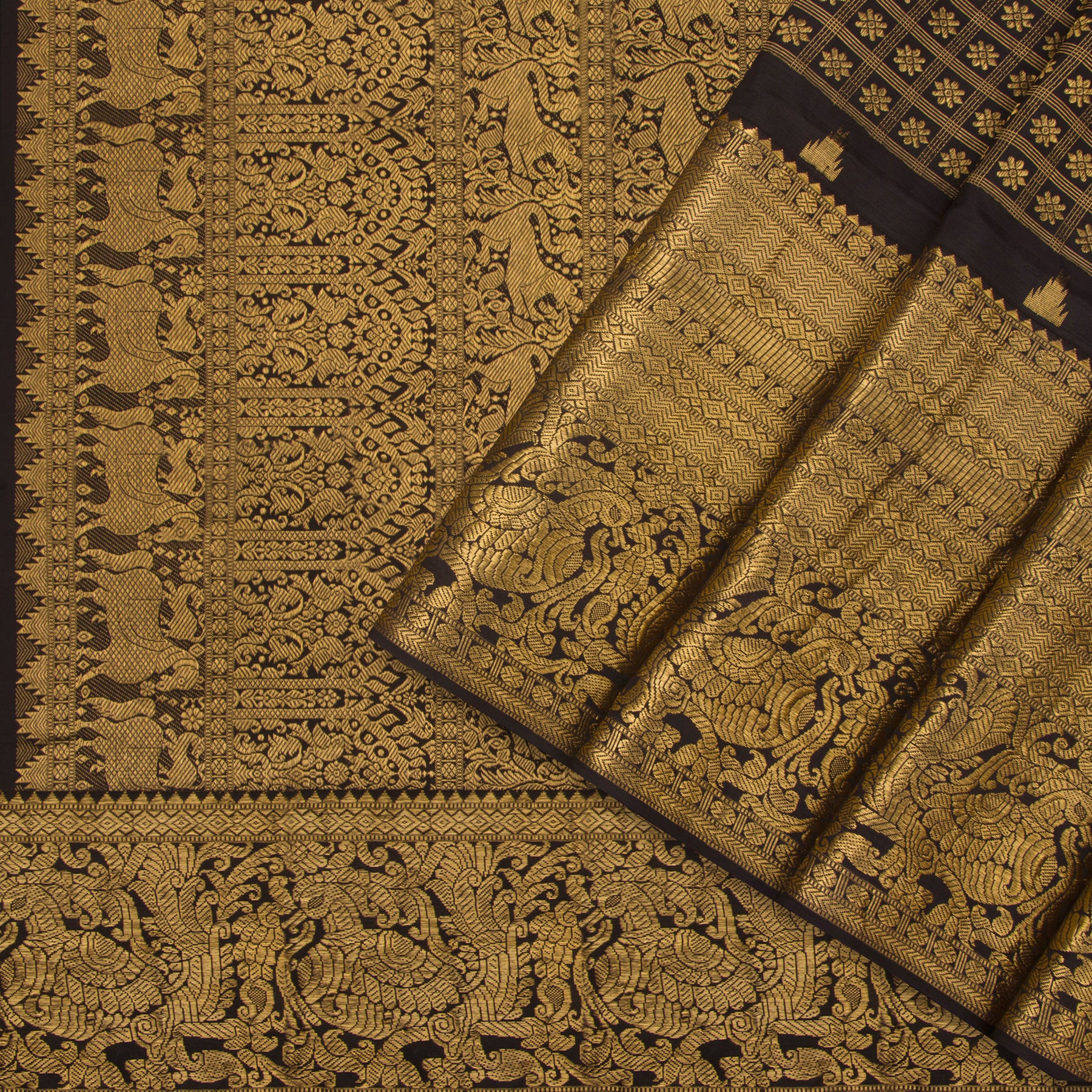 Kanakavalli Kanjivaram Silk Sari 19-100-HS001-01296 - Cover View