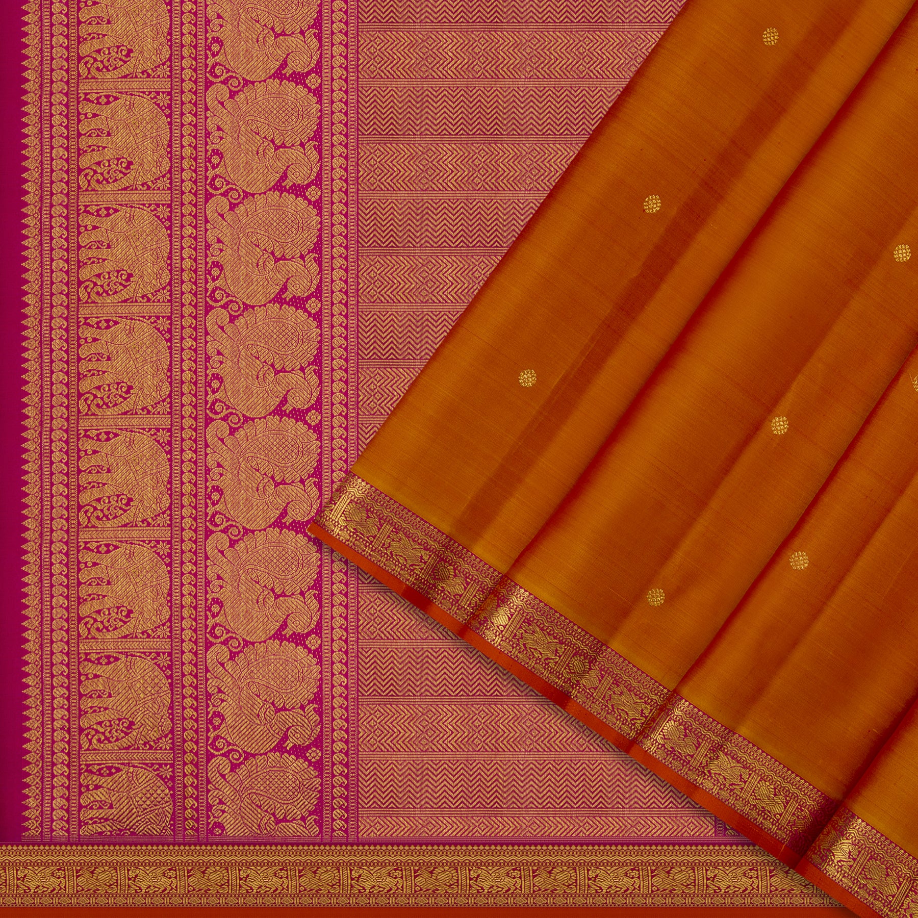 Kanakavalli Kanjivaram Silk Sari 23-110-HS001-13575 - Cover View