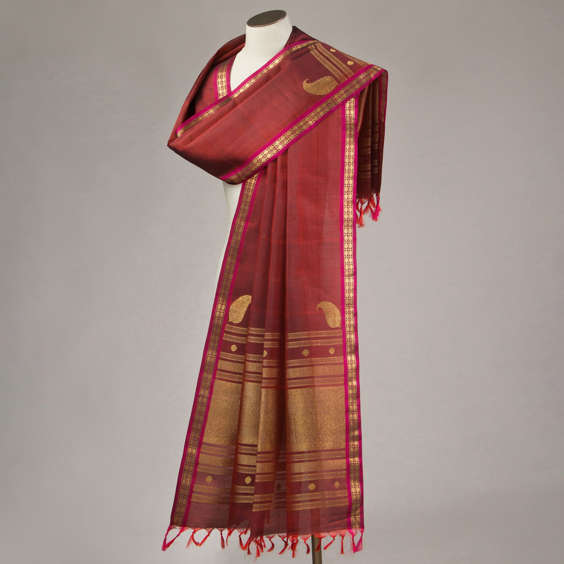 Kanakavalli Kanjivaram Silk Dupatta24-599-HD001-10138 - Cover View
