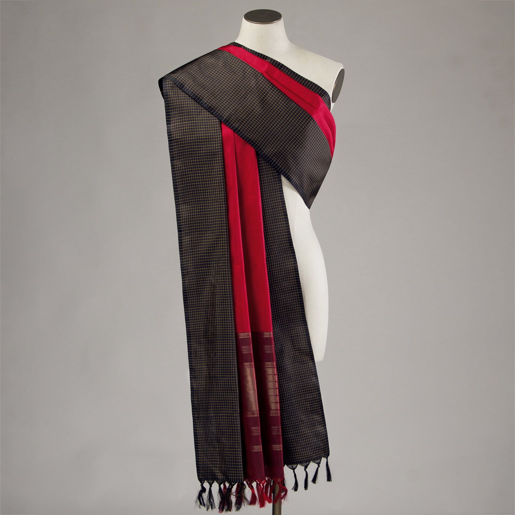 Kanakavalli Kanjivaram Silk Dupatta 24-611-HD001-13305 - Drape View