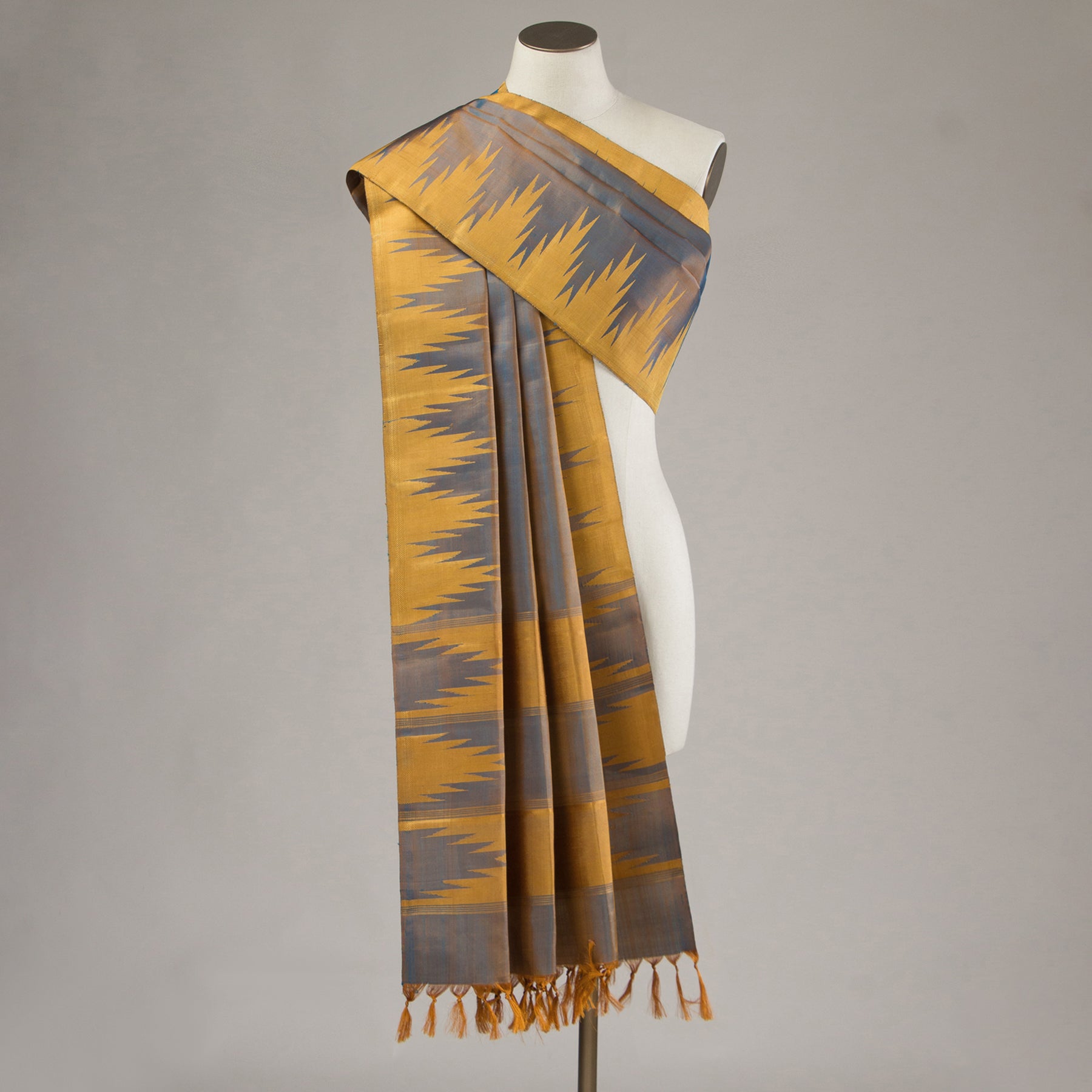 Kanakavalli Kanjivaram Silk Dupatta 24-611-HD001-08609 - Drape View
