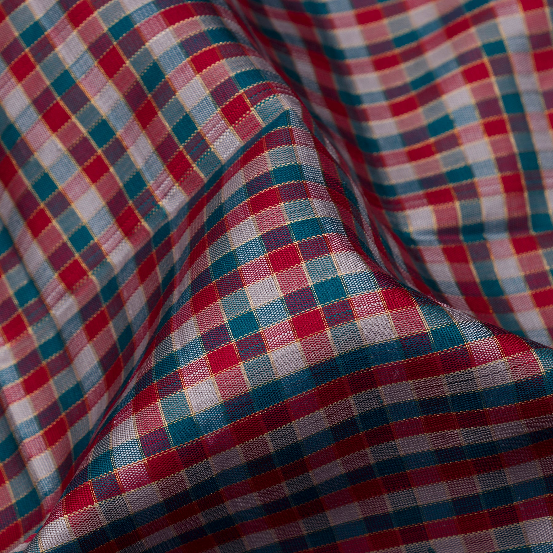 Kanakavalli Kattam - Vari Silk Blouse Length 20-040-HB001-00196 - Fabric View