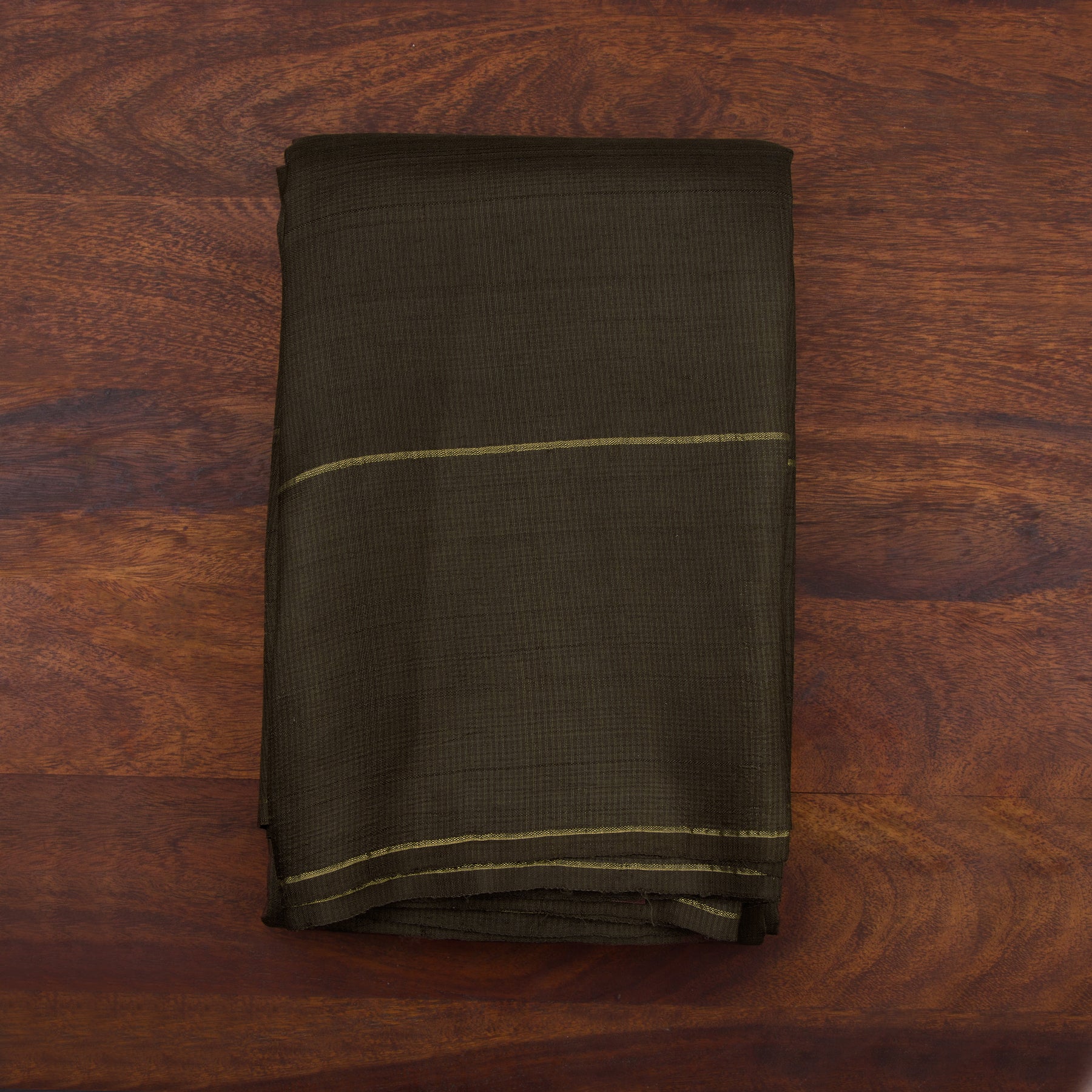 Kanakavalli Kanjivaram Silk Angavastram Set 20-110-HA001-00322 - Folded View