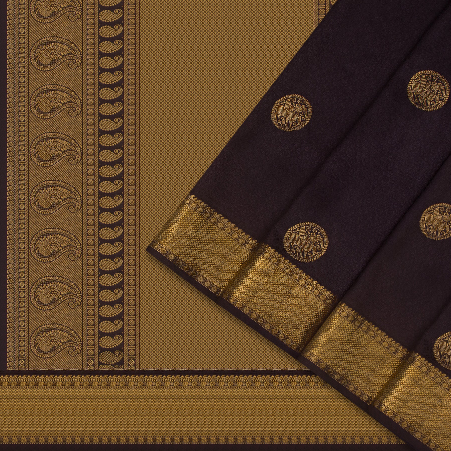 Kanakavalli Kanjivaram Silk Sari 20-110-HS001-00580 - Cover View