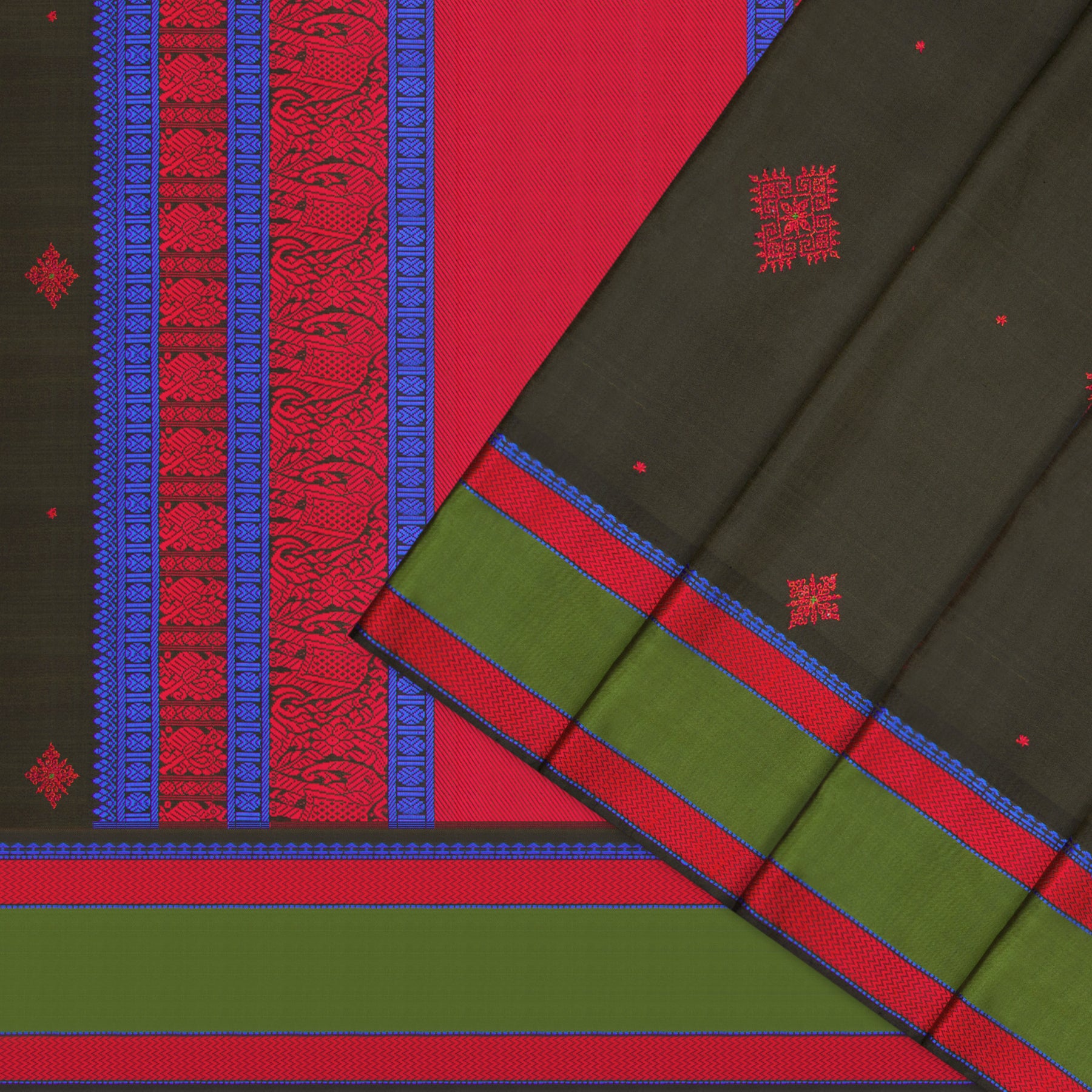 Kanakavalli X Kasuti Kanjivaram Silk Sari 21-040-HS001-00364 - Cover View