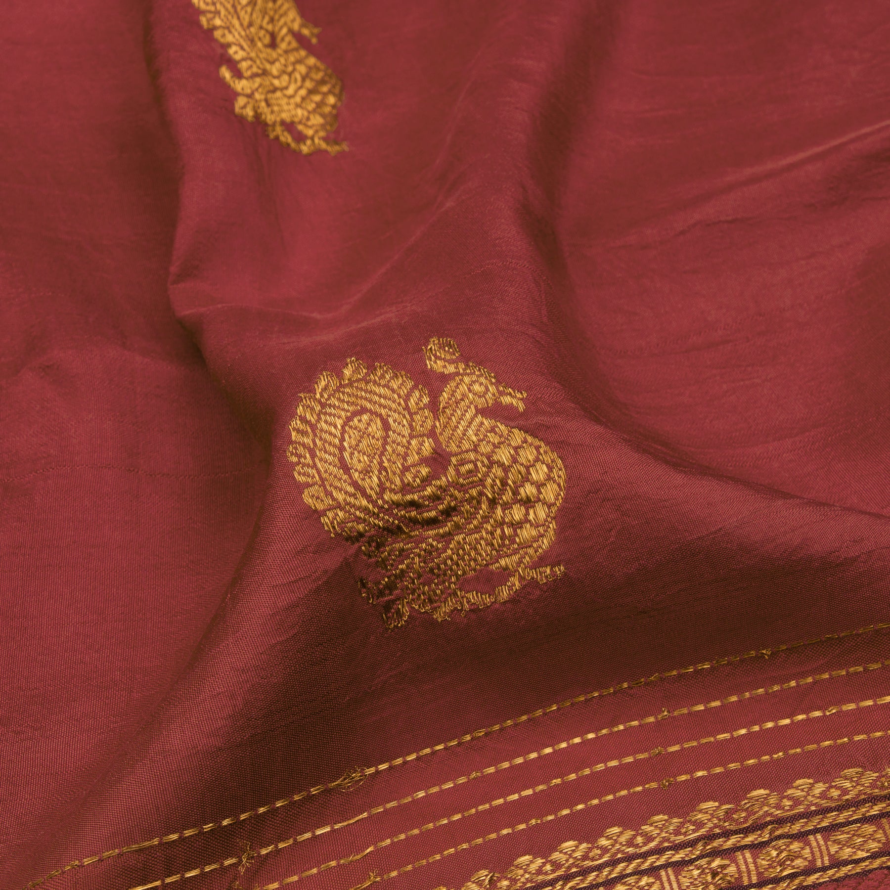 Kanakavalli Kanjivaram Silk Sari 21-040-HS001-05990 - Fabric View