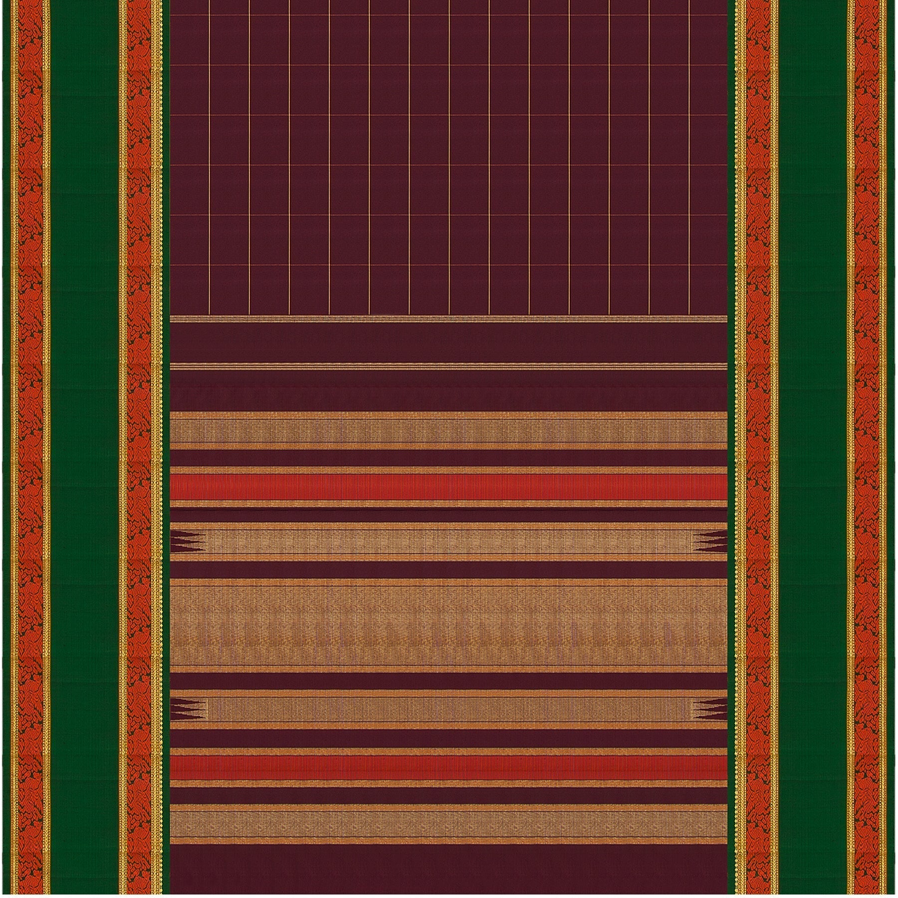Kanakavalli Kanjivaram Silk Sari 21-040-HS001-06702 - Full View