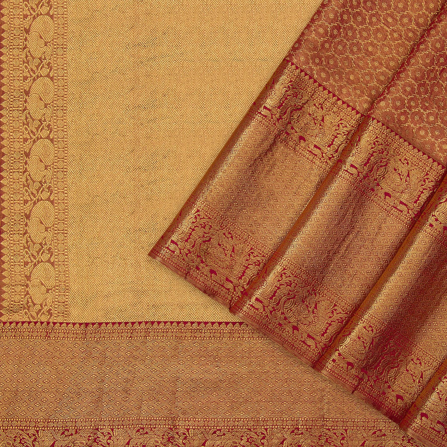 Kanakavalli Kanjivaram Silk Sari 21-100-HS001-03180 - Cover View