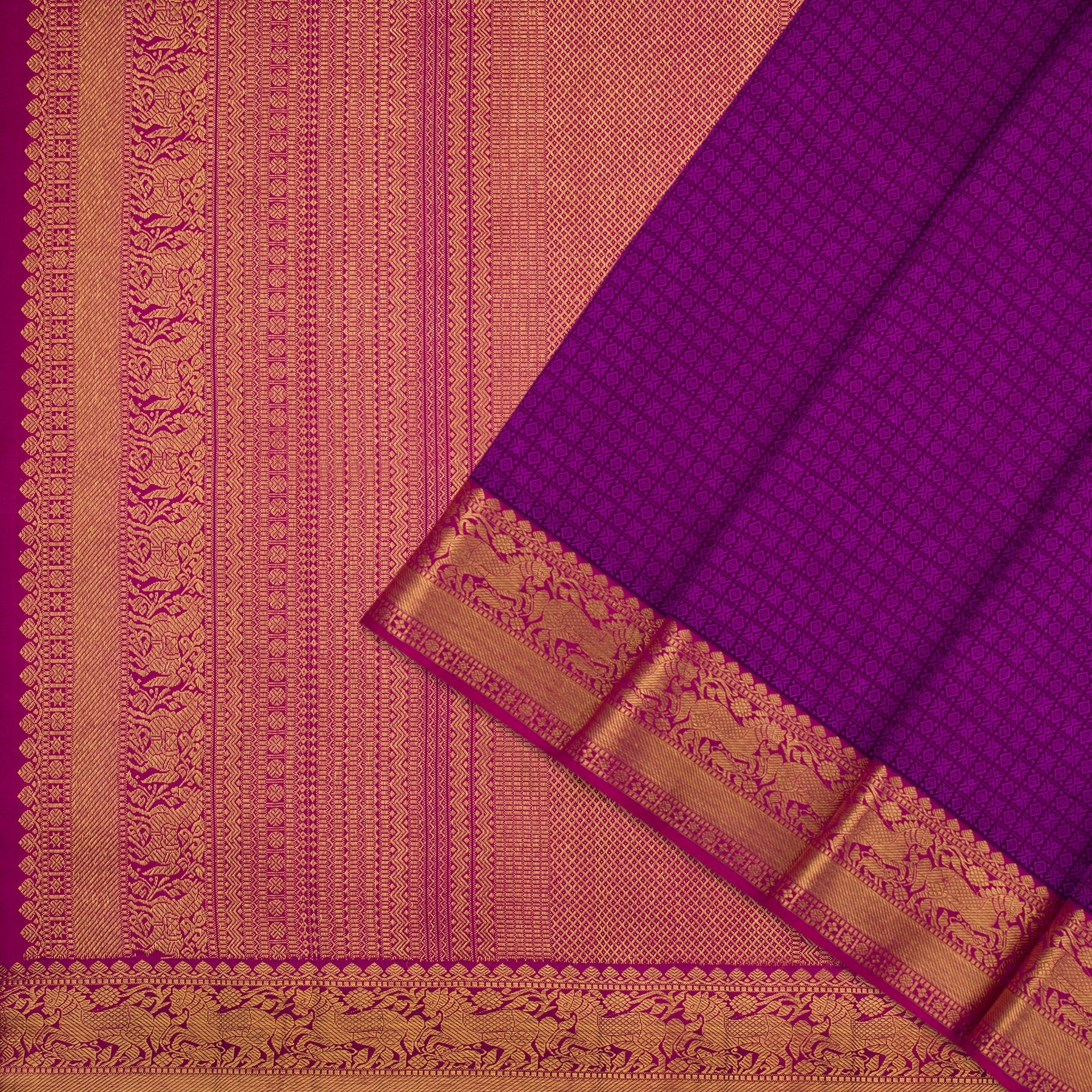 Kanakavalli Kanjivaram Silk Sari 21-100-HS001-04475 - Cover View