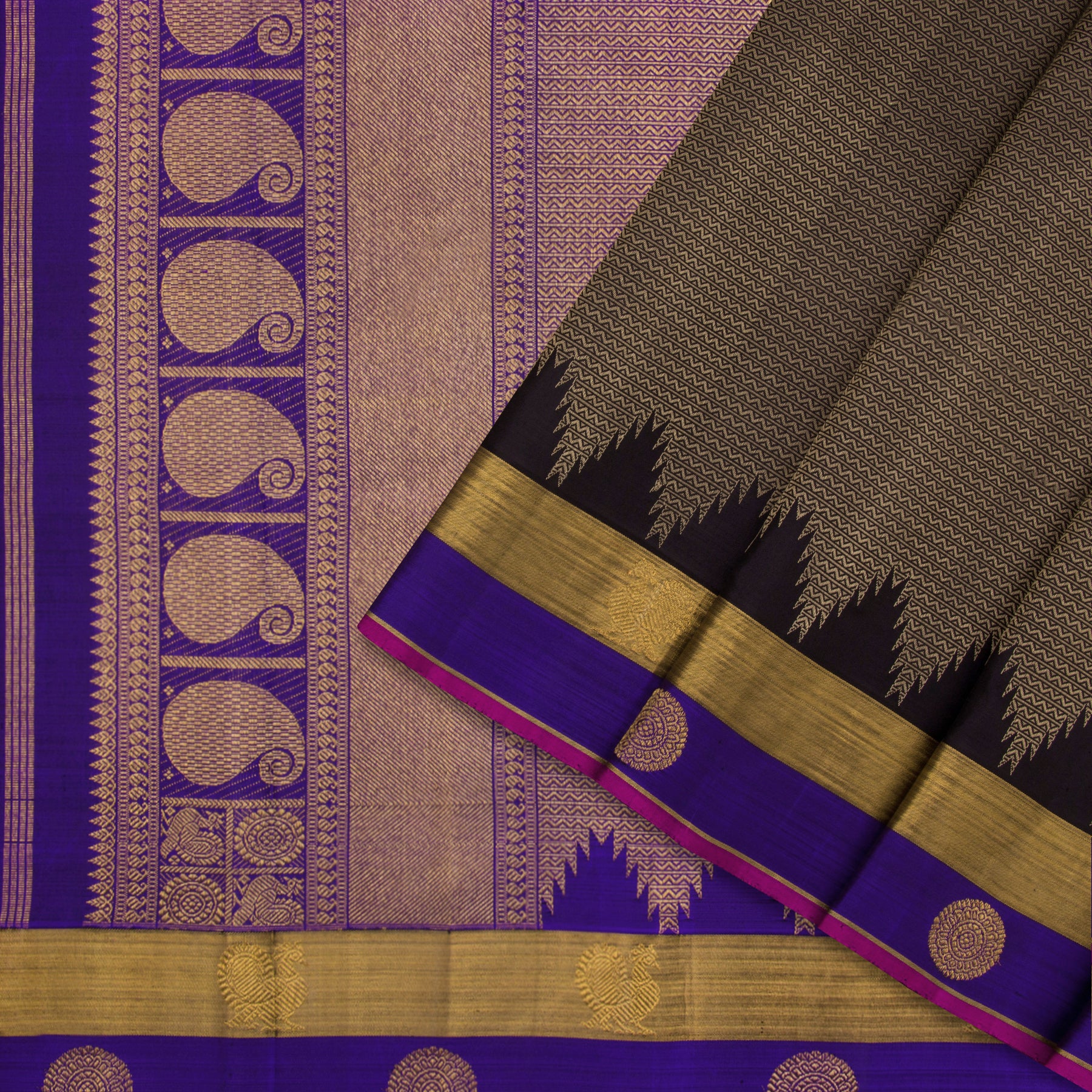 Kanakavalli Kanjivaram Silk Sari 21-110-HS001-00221 - Cover View