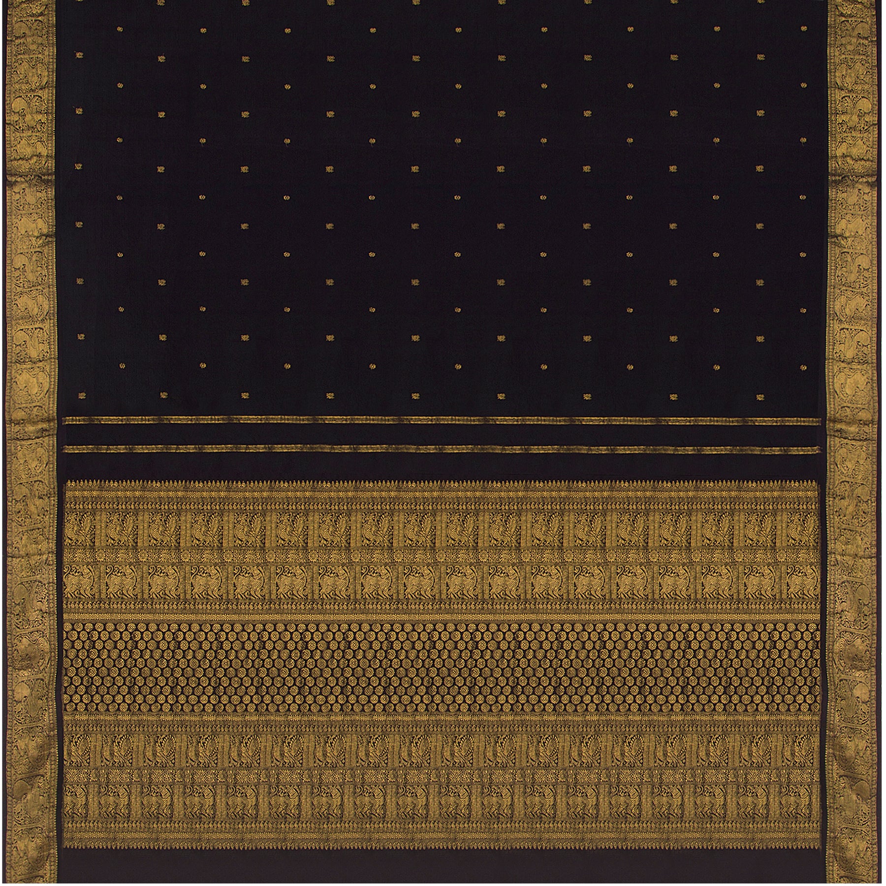 Kanakavalli Kanjivaram Silk Sari 21-110-HS001-00801 - Full View