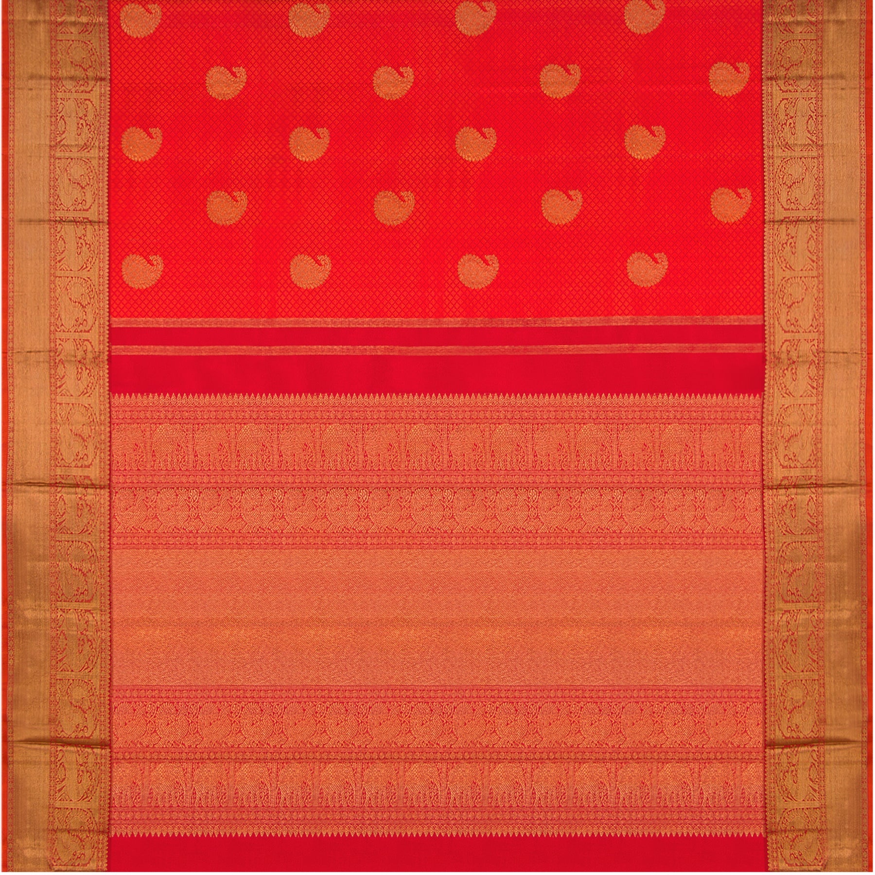 Kanakavalli Kanjivaram Silk Sari 21-110-HS001-01625 - Full View
