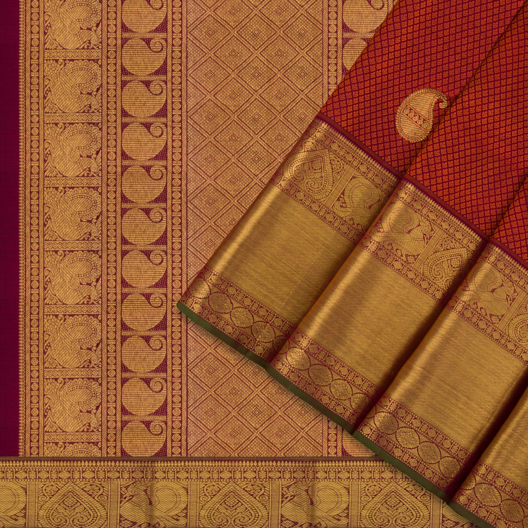 Kanakavalli Kanjivaram Silk Sari 21-110-HS001-03082 - Cover View