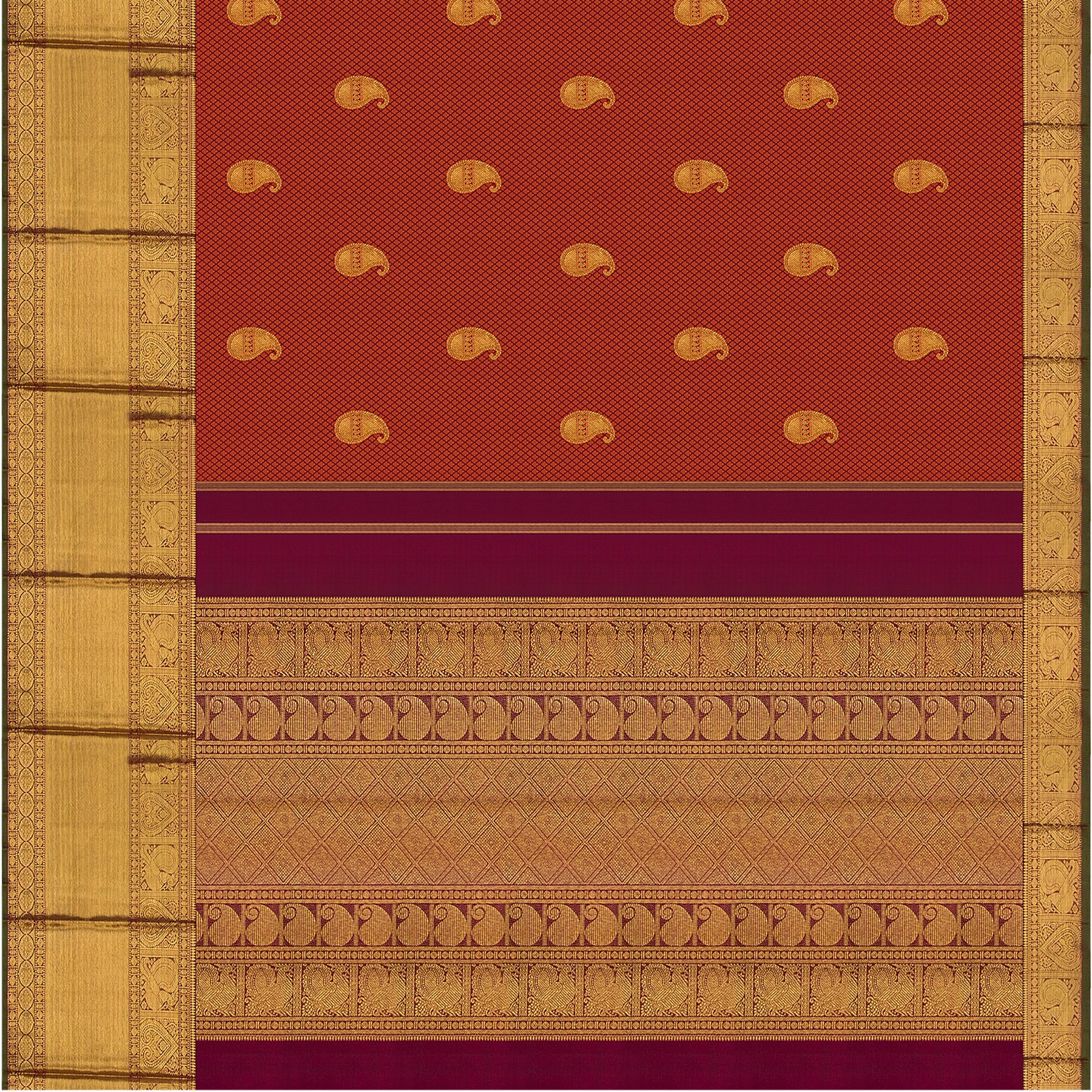 Kanakavalli Kanjivaram Silk Sari 21-110-HS001-03082 - Full View