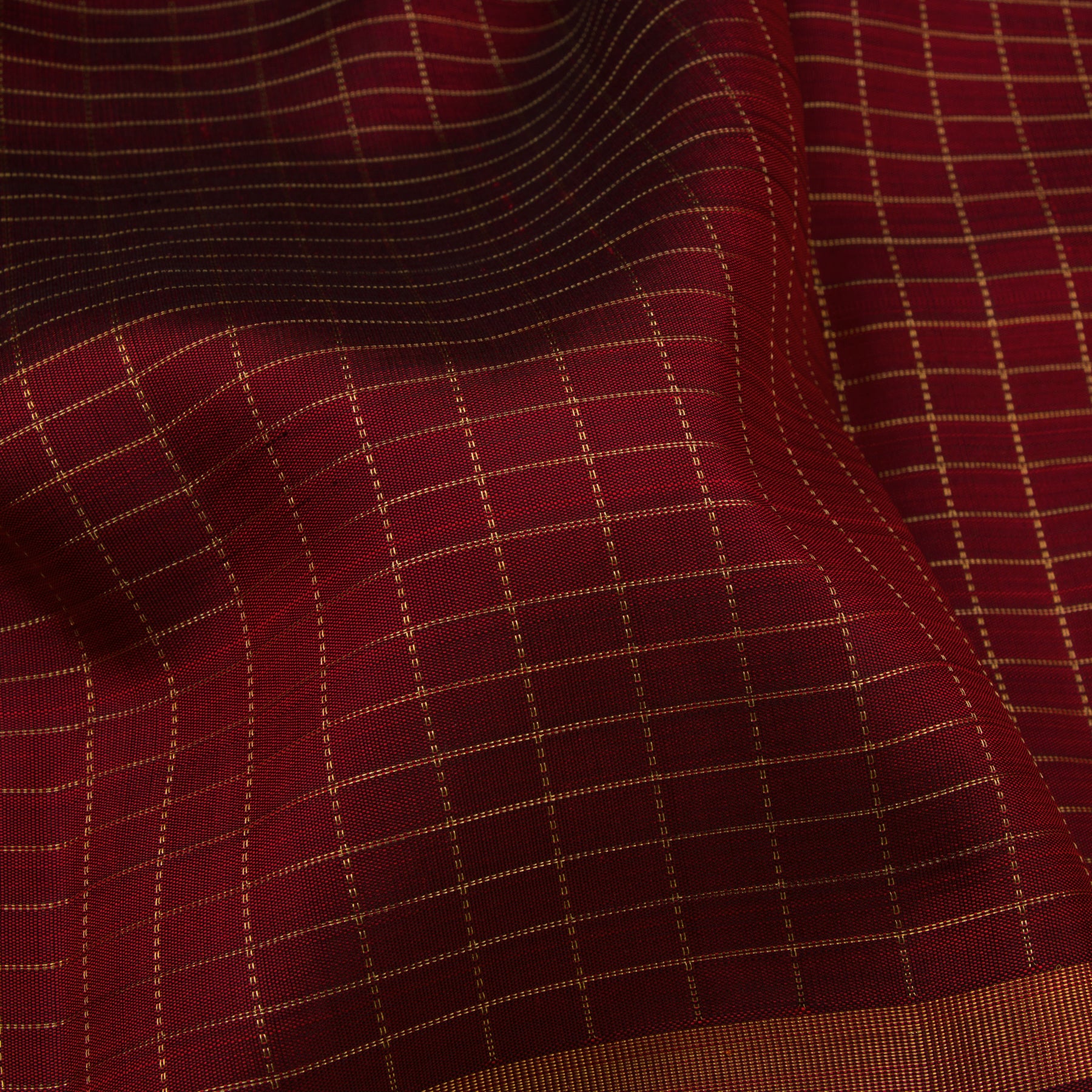 Kanakavalli Kanjivaram Silk Sari 21-110-HS001-08383 - Fabric View