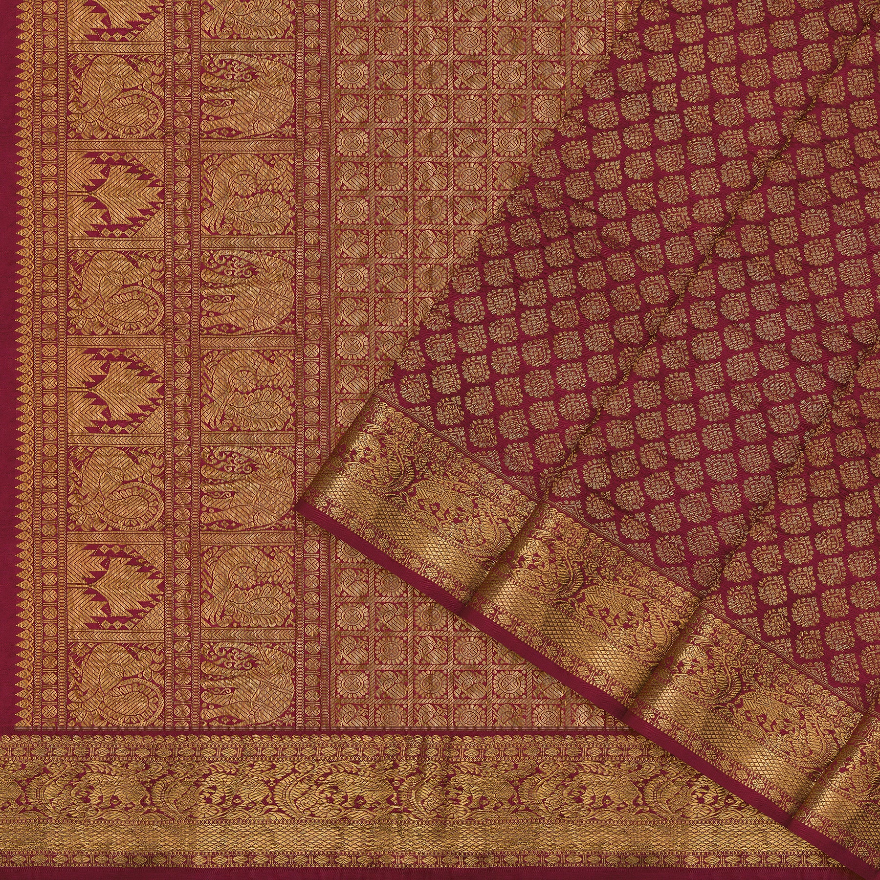 Kanakavalli Kanjivaram Silk Sari 21-110-HS001-09591 - Cover View