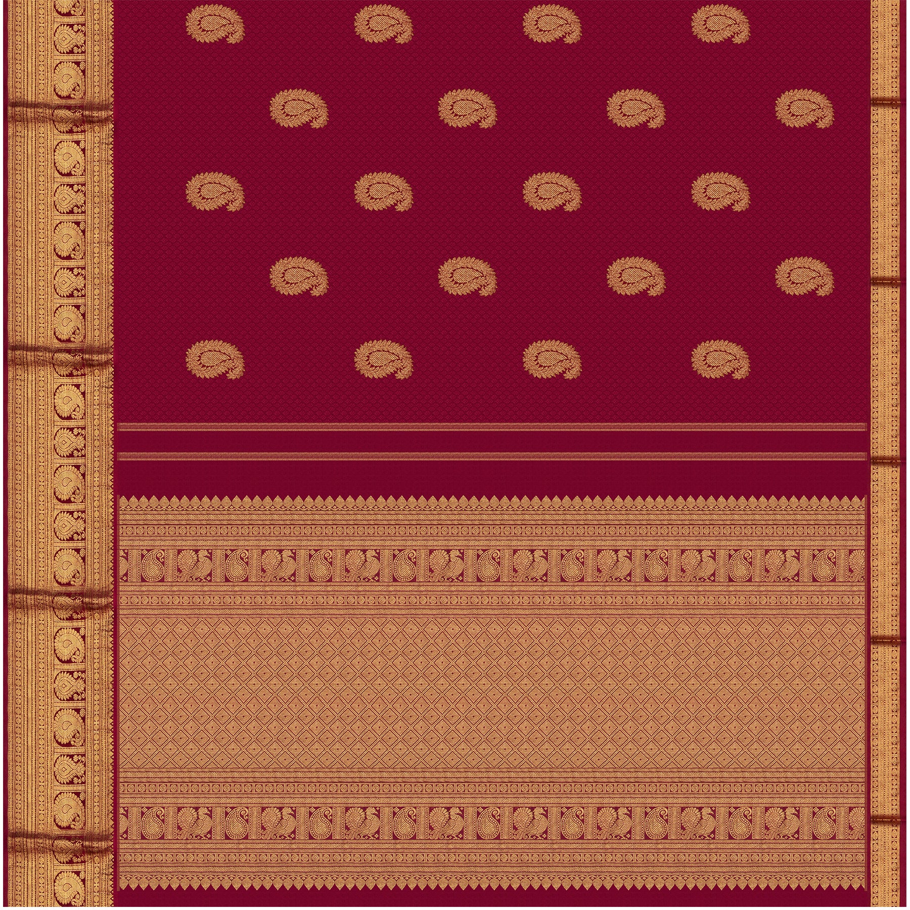 Kanakavalli Kanjivaram Silk Sari 21-595-HS001-06282 - Full View
