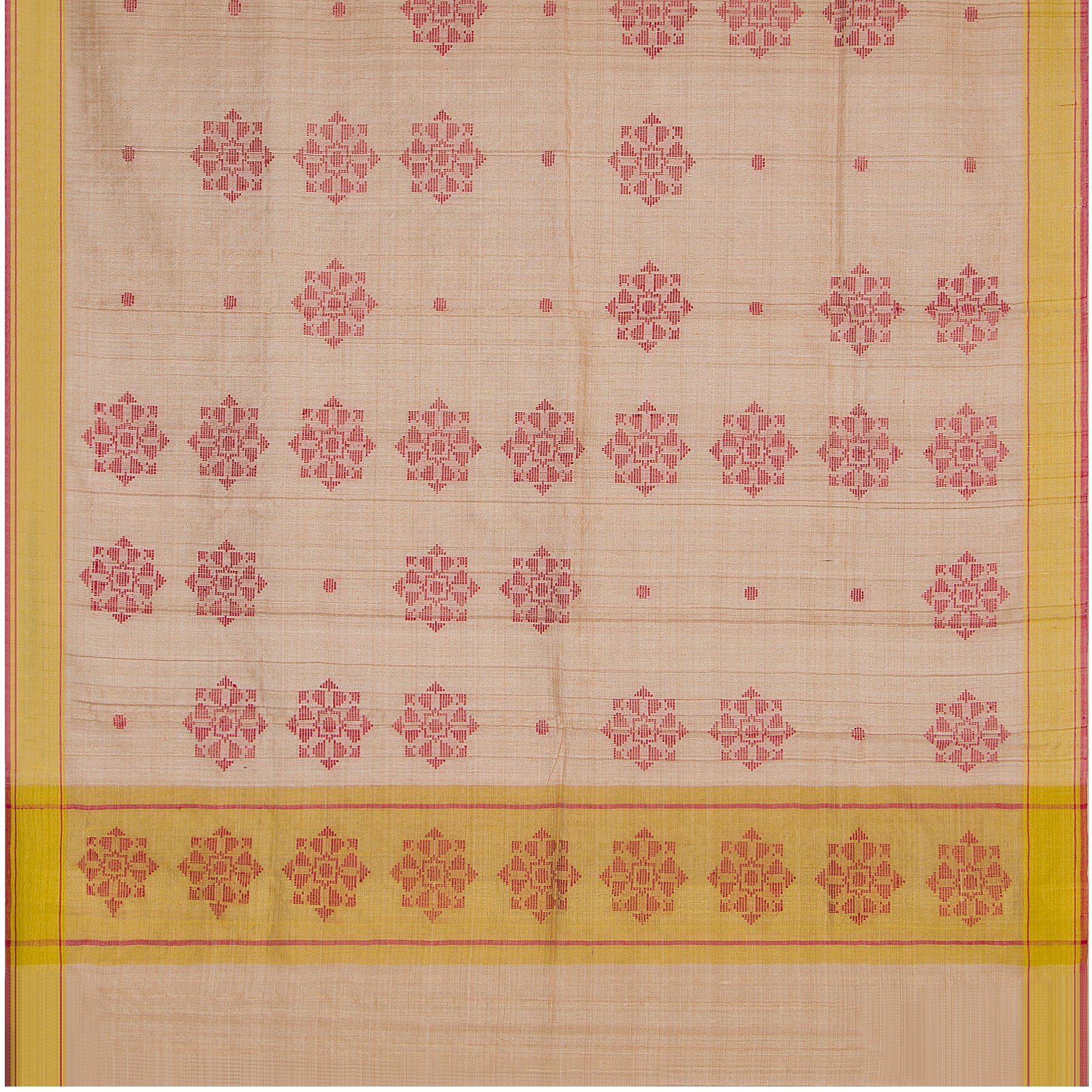 Pradeep Pillai Tussore Sari 22-008-HS002-00005 - Full View