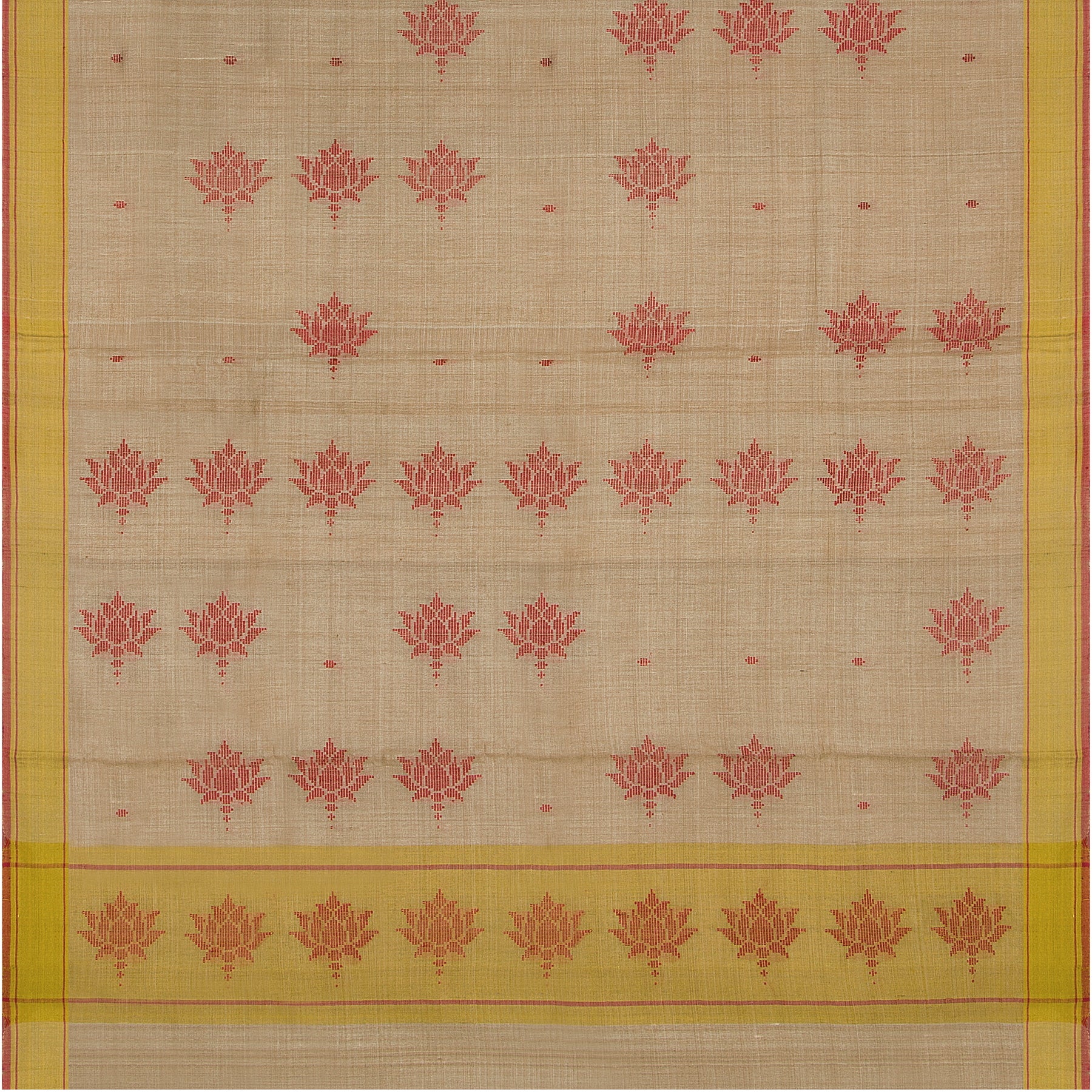 Pradeep Pillai Tussore Sari 22-008-HS002-00154 - Full View