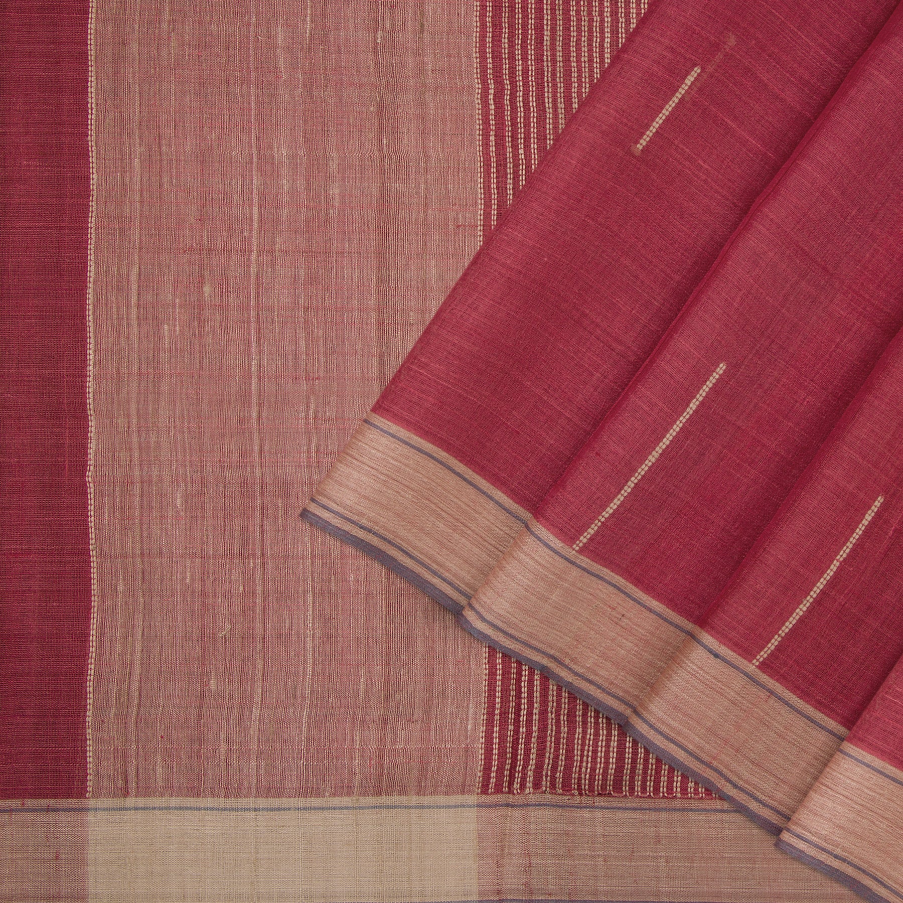 Pradeep Pillai Tussore Sari 22-008-HS002-00304 - Cover View