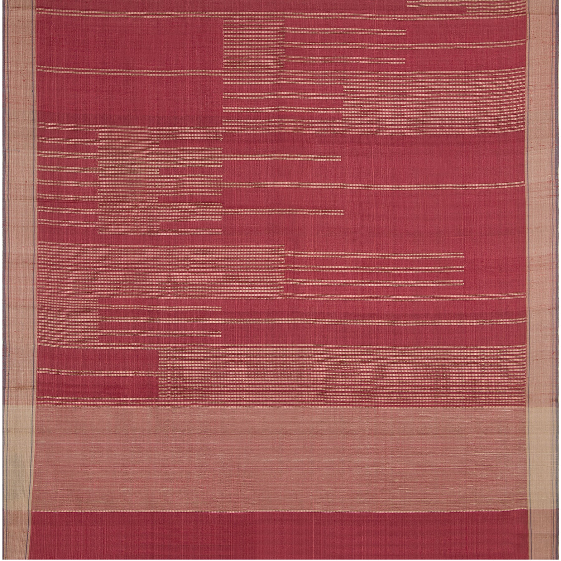 Pradeep Pillai Tussore Sari 22-008-HS002-00304 - Full View