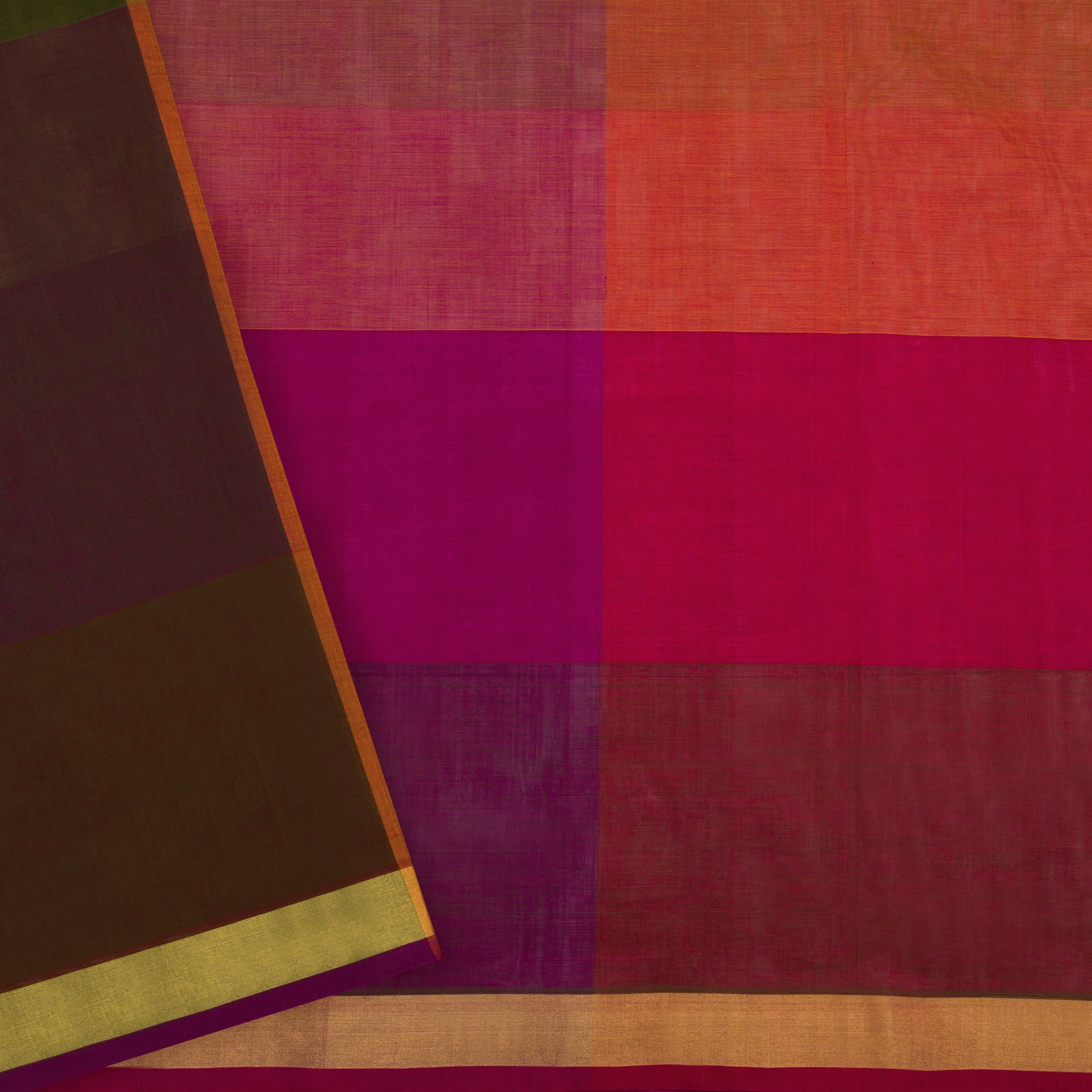 Pradeep Pillai Cotton Sari 22-008-HS003-00235 - Blouse View