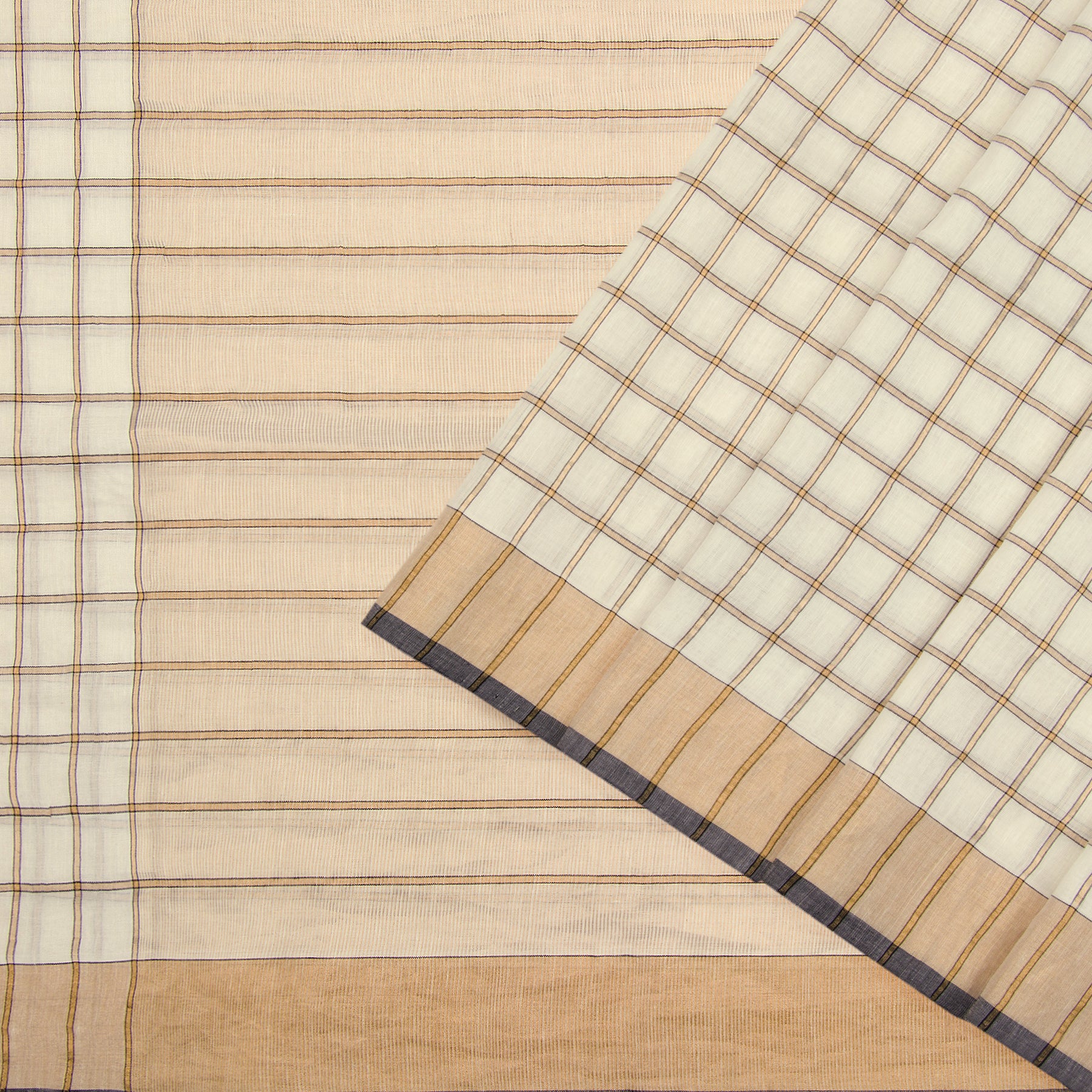 Pradeep Pillai Linen/Cotton Sari 22-008-HS004-00837 - Cover View