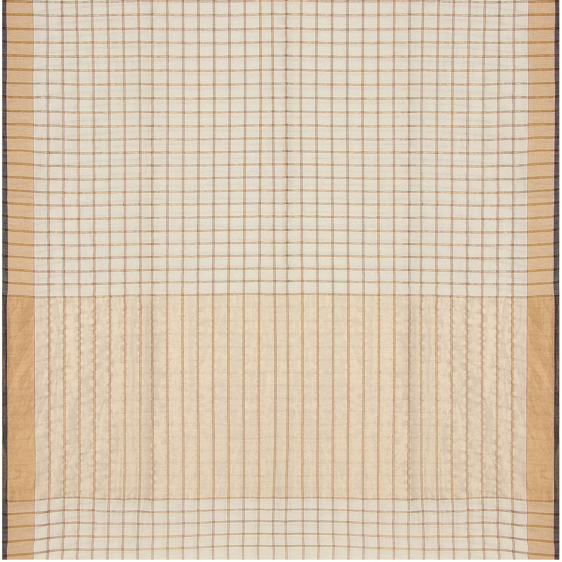 Pradeep Pillai Linen/Cotton Sari 22-008-HS004-00837 - Full View