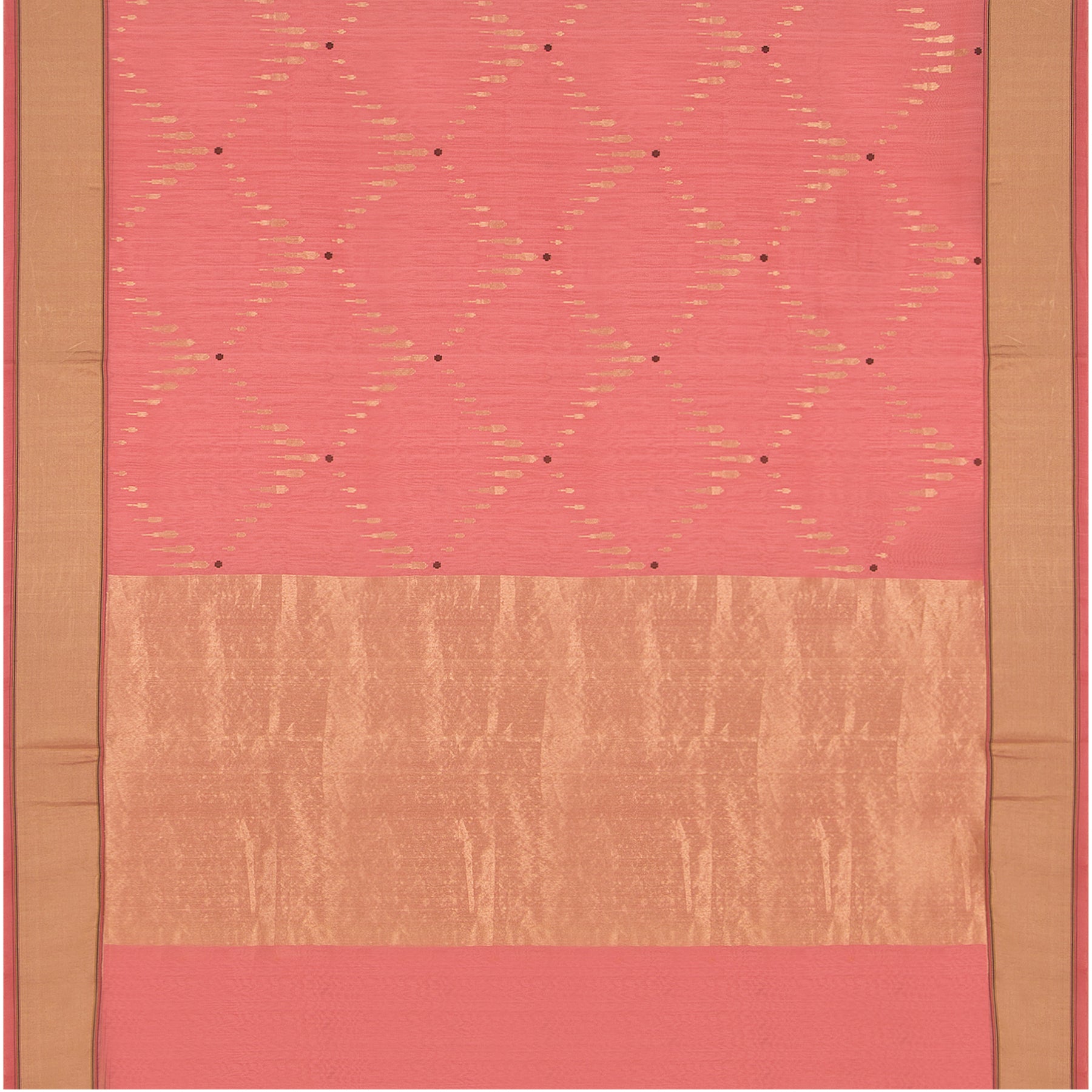 Pradeep Pillai Chanderi Silk/Cotton Sari 22-008-HS005-00947 - Full View