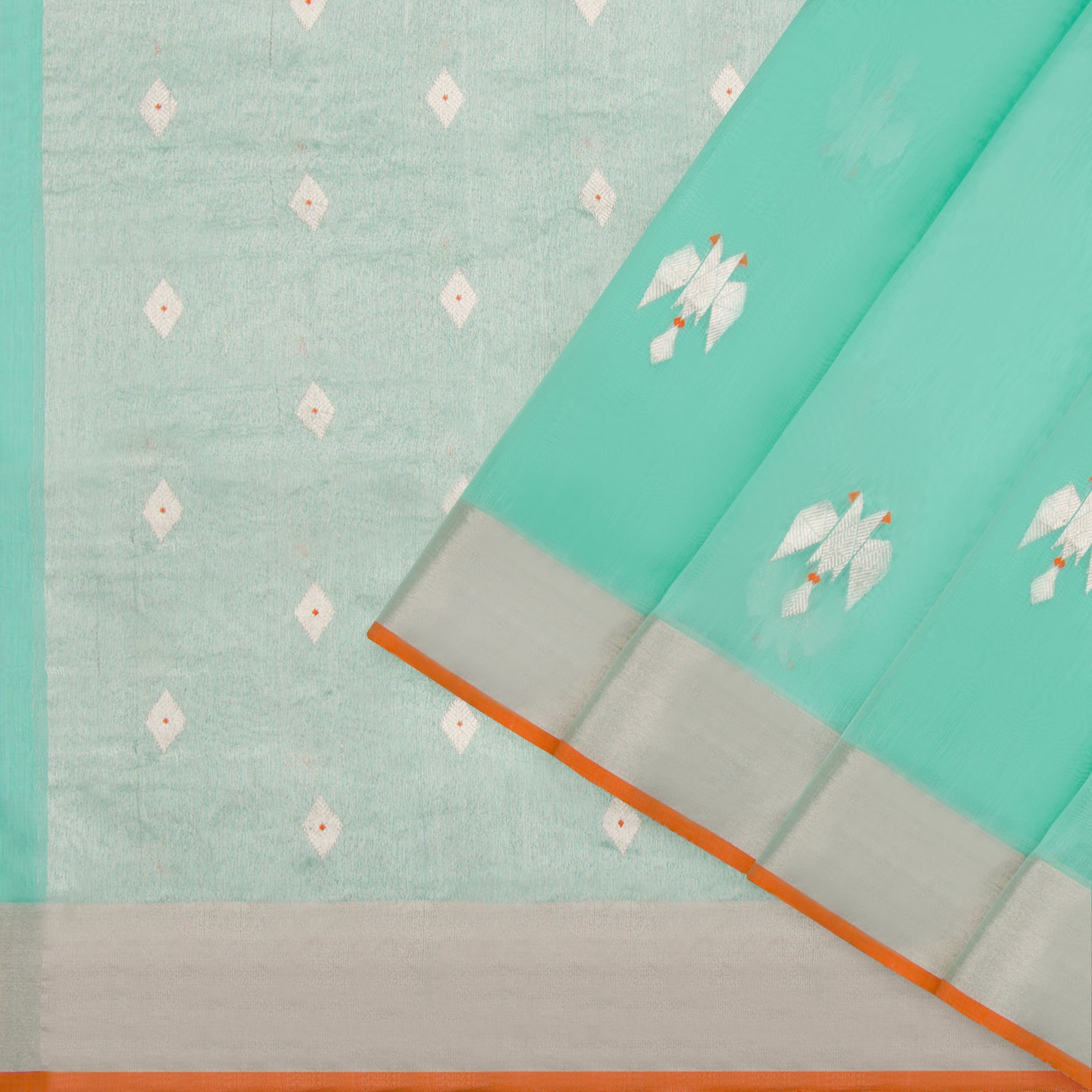 Pradeep Pillai Chanderi Silk/Cotton Sari 22-008-HS005-00951 - Cover View