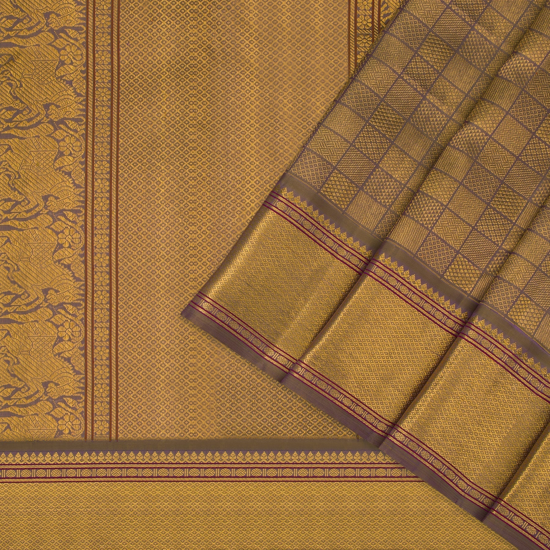 Kanakavalli Kanjivaram Silk Sari 22-040-HS001-00016 - Cover View
