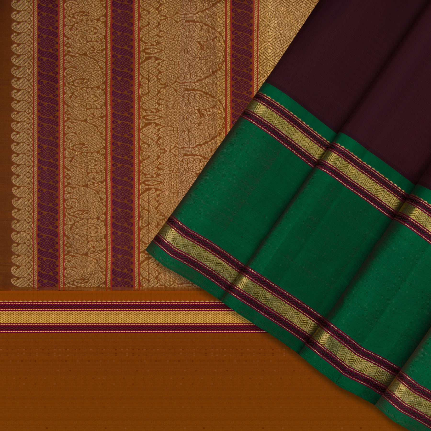 Kanakavalli Kanjivaram Silk Sari 22-040-HS001-00473 - Cover View