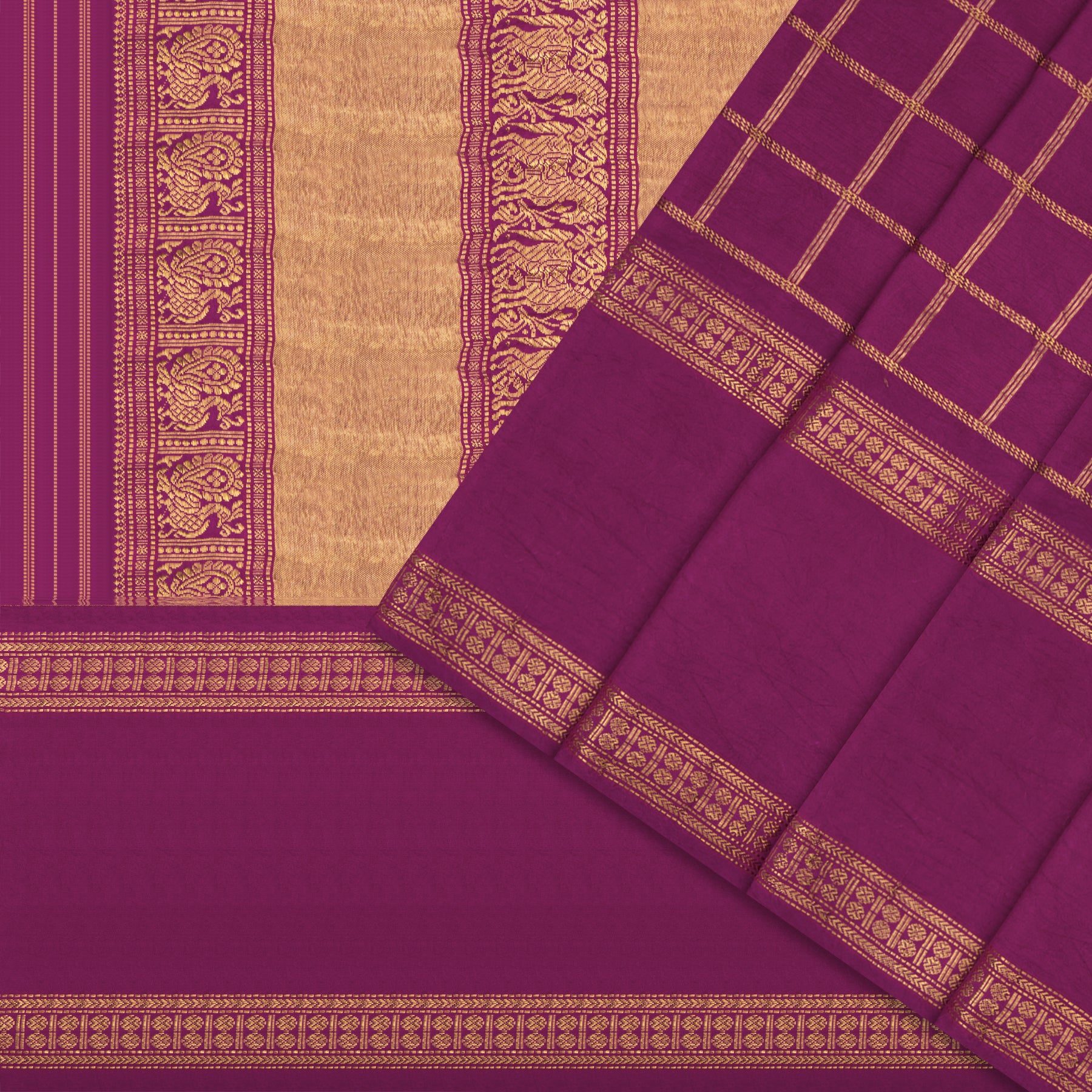 Kanakavalli Kanjivaram Silk Sari 22-040-HS001-00967 - Cover View