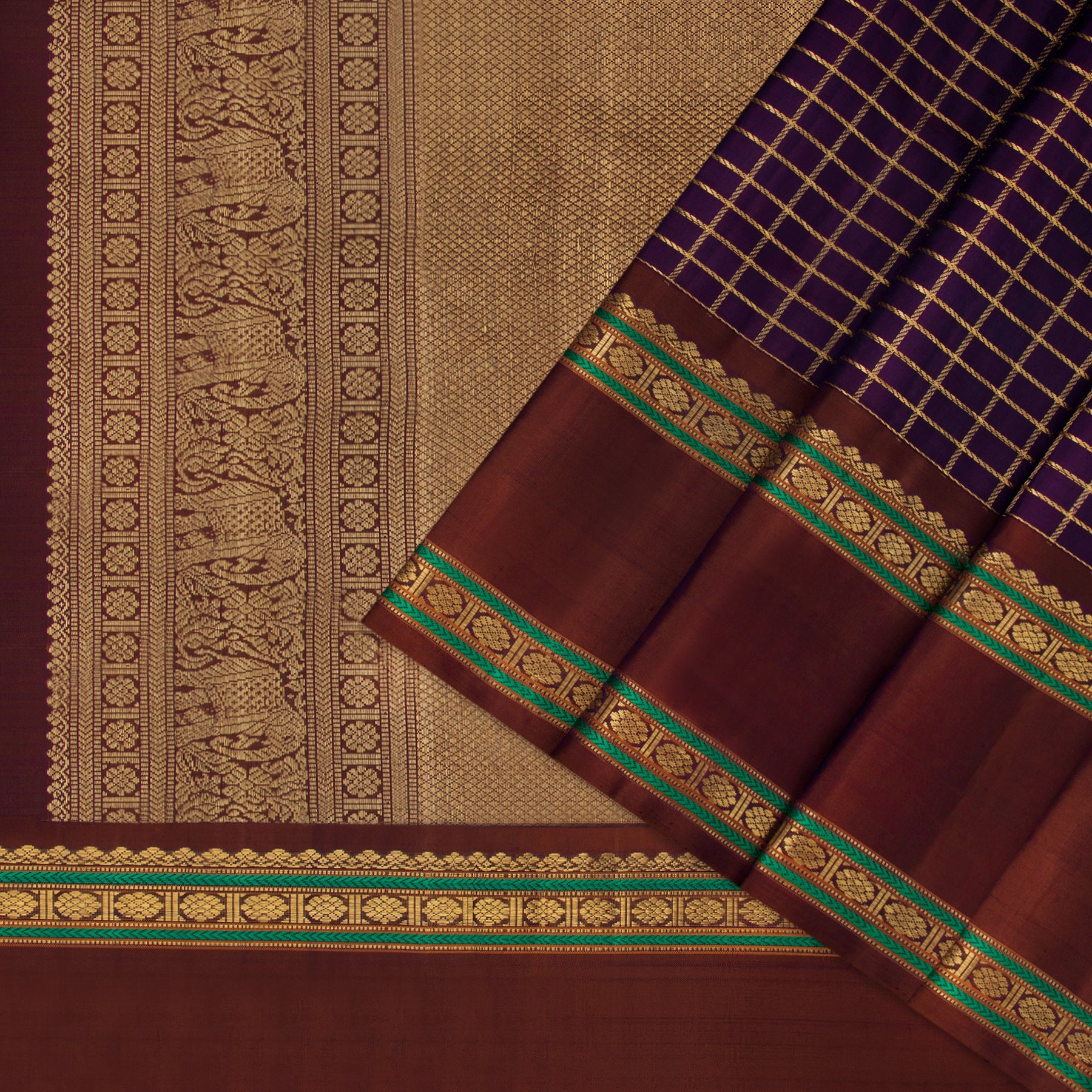 Kanakavalli Kanjivaram Silk Sari 22-040-HS001-01883 - Cover View