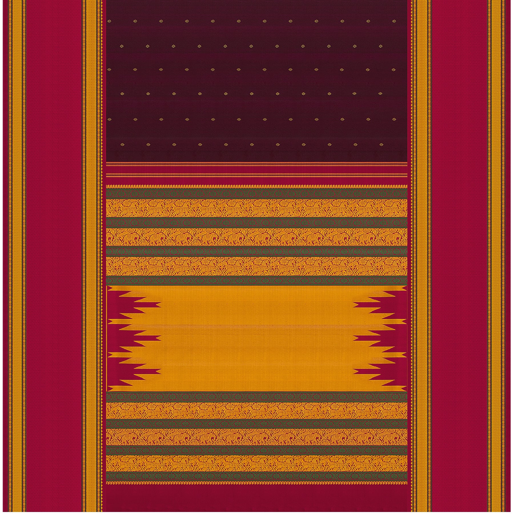 Kanakavalli Kanjivaram Silk Sari 22-040-HS001-04804 - Full View