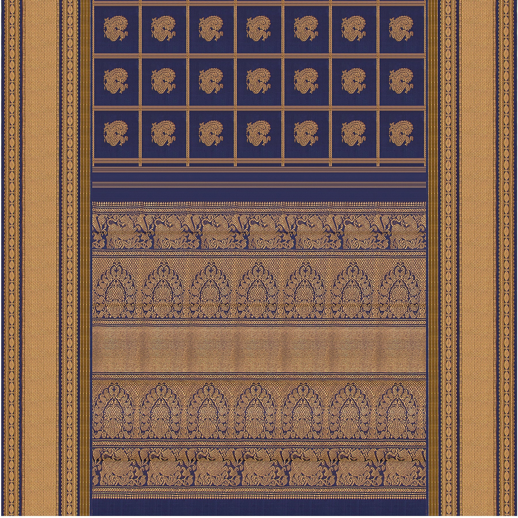 Kanakavalli Kanjivaram Silk Sari 22-040-HS001-04820 - Full View