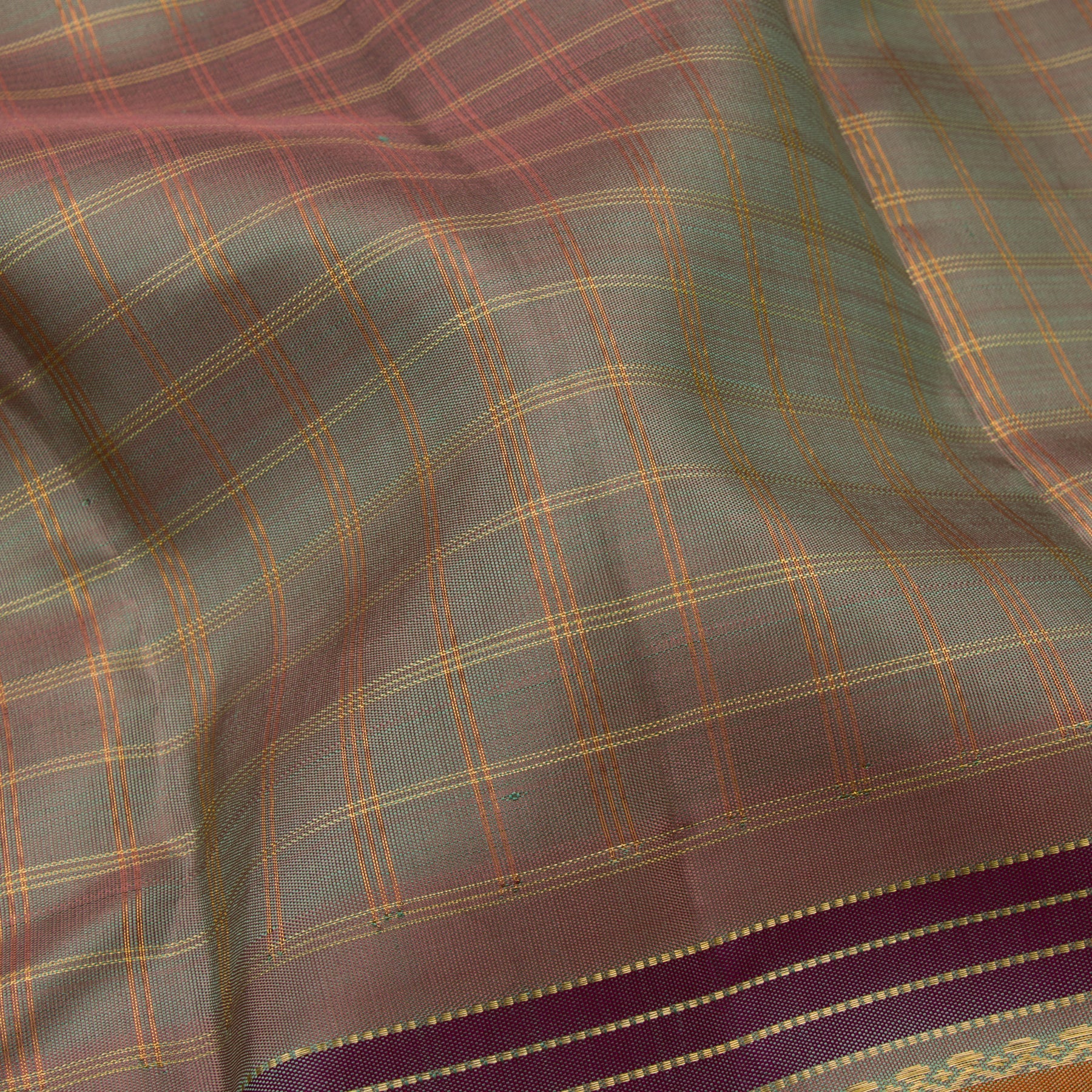 Kanakavalli Kanjivaram Silk Sari 22-040-HS001-07998 - Fabric View