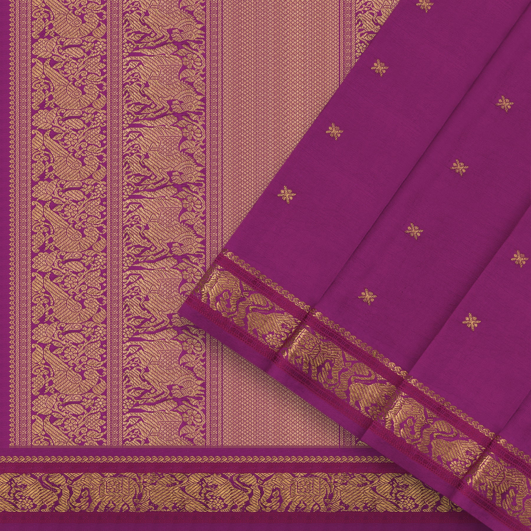 Kanakavalli Kanjivaram Silk Sari 22-040-HS001-08453 - Cover View