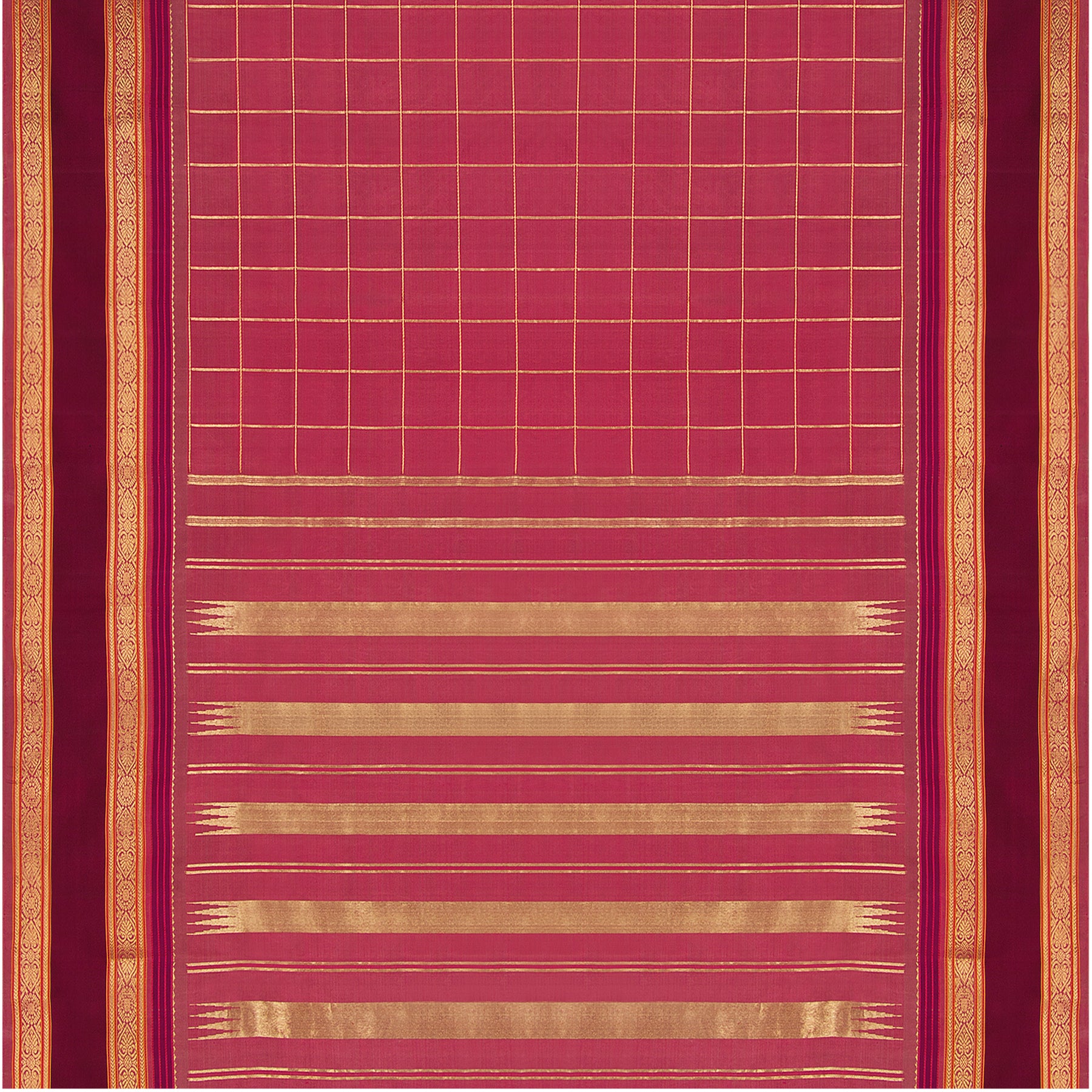 Kanakavalli Kanjivaram Silk Sari 22-040-HS001-09367 - Full View
