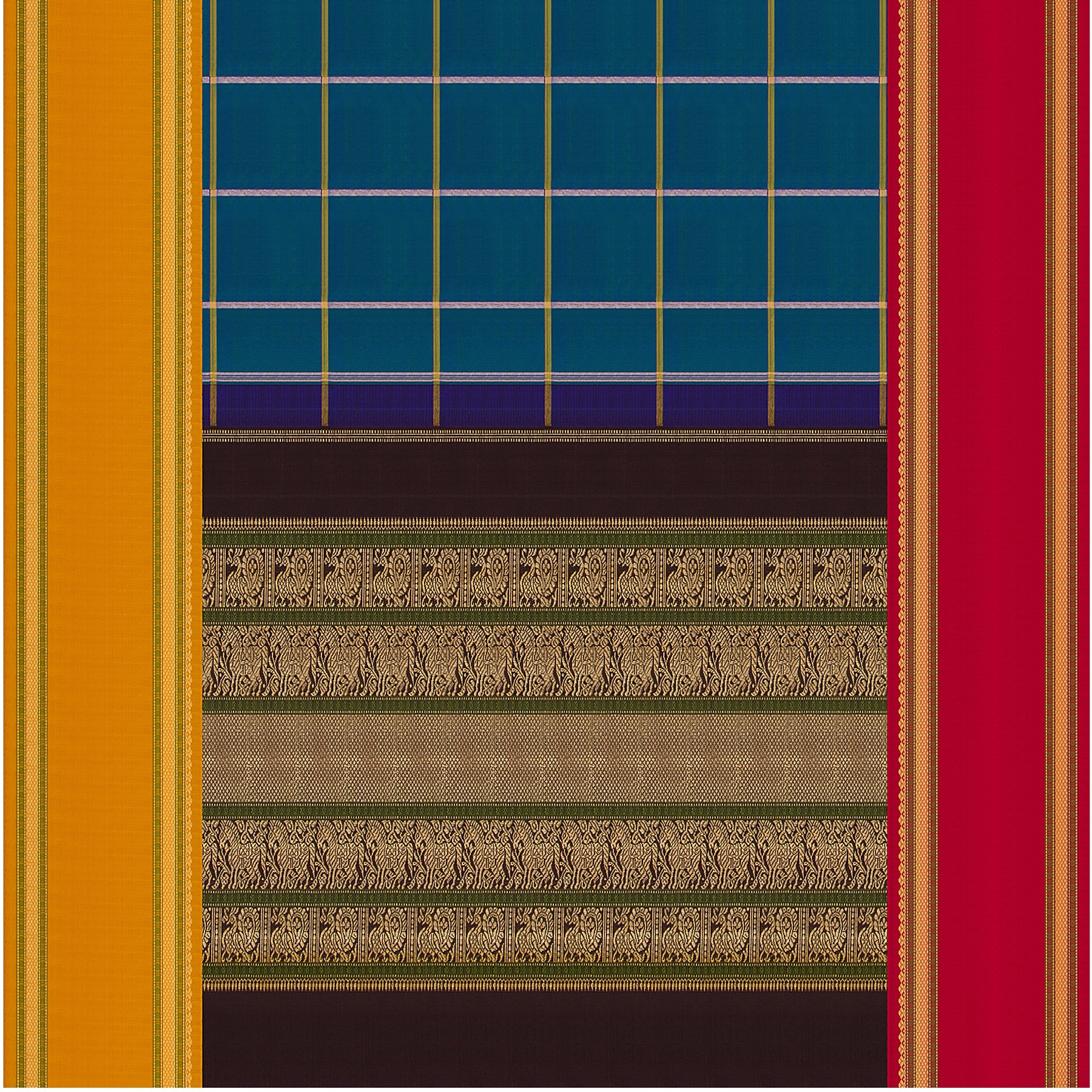Kanakavalli Kanjivaram Silk Sari 22-040-HS001-10068 - Full View