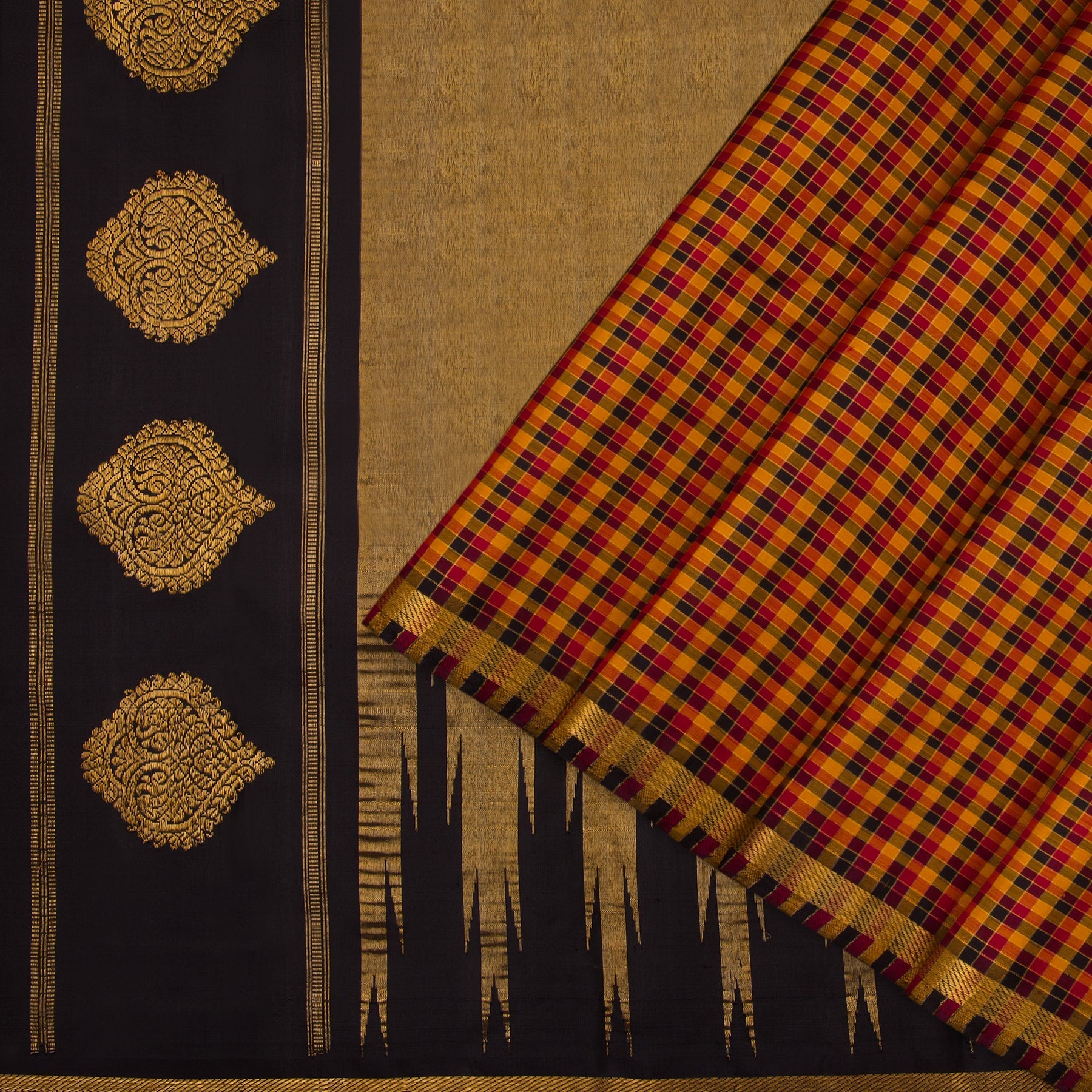 Kanakavalli Kanjivaram Silk Sari 22-040-HS001-10780 - Cover View