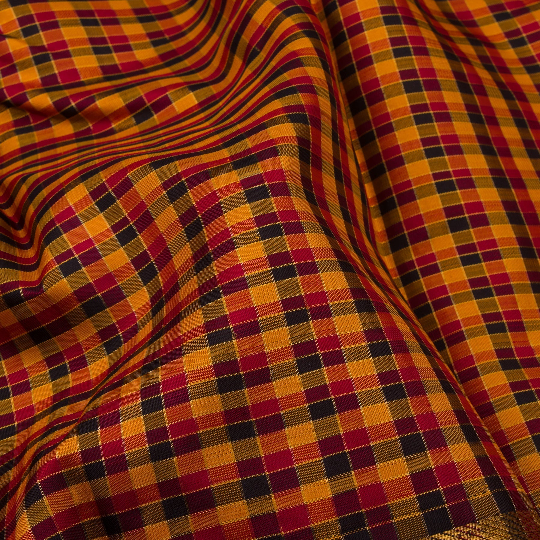 Kanakavalli Kanjivaram Silk Sari 22-040-HS001-10780 - Fabric View