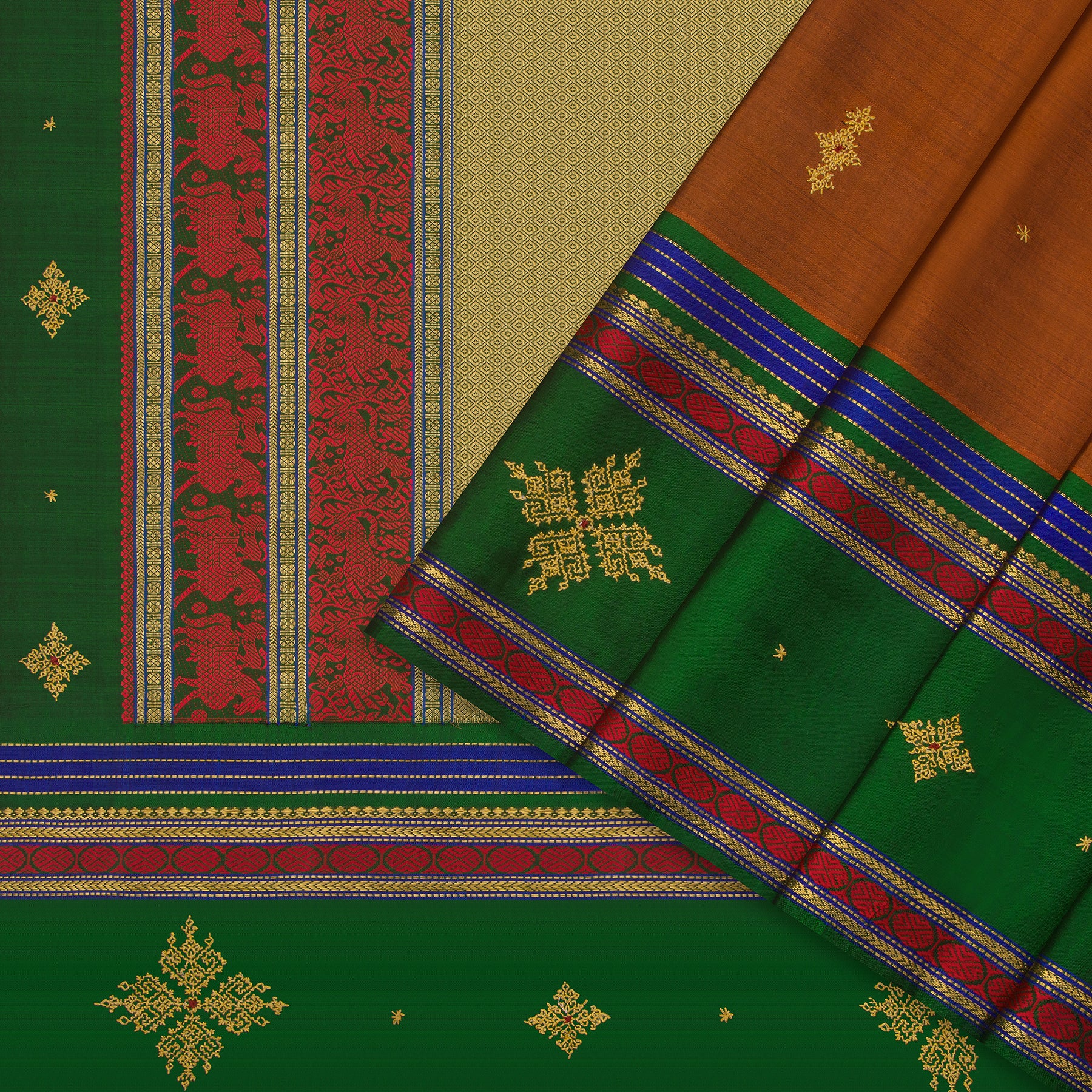 Kanakavalli Kanjivaram Silk Sari 22-040-HS001-10788 - Cover View