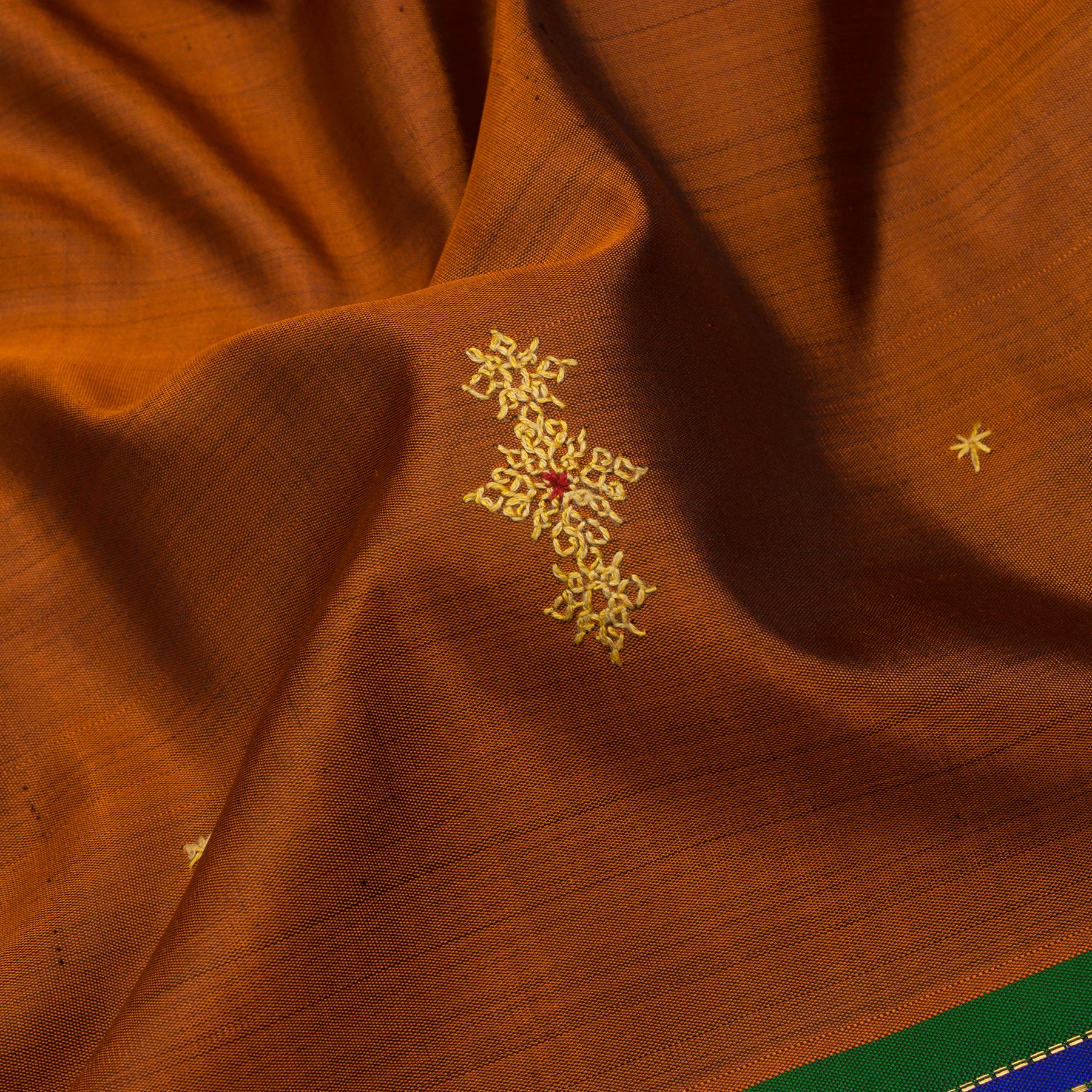 Kanakavalli Kanjivaram Silk Sari 22-040-HS001-10788 - Fabric View