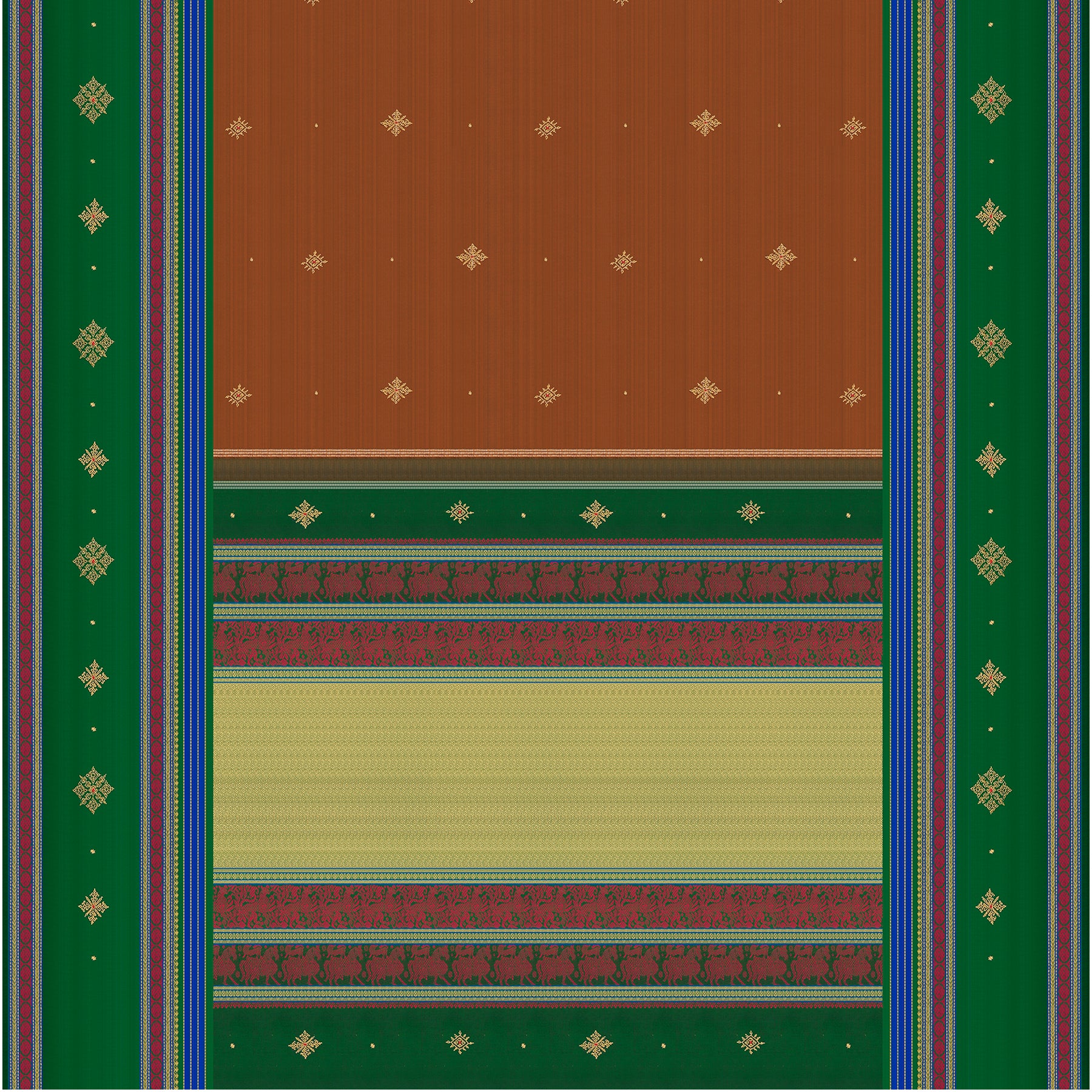 Kanakavalli X Kasuti Kanjivaram Silk Sari 22-040-HS001-11458 - Full View