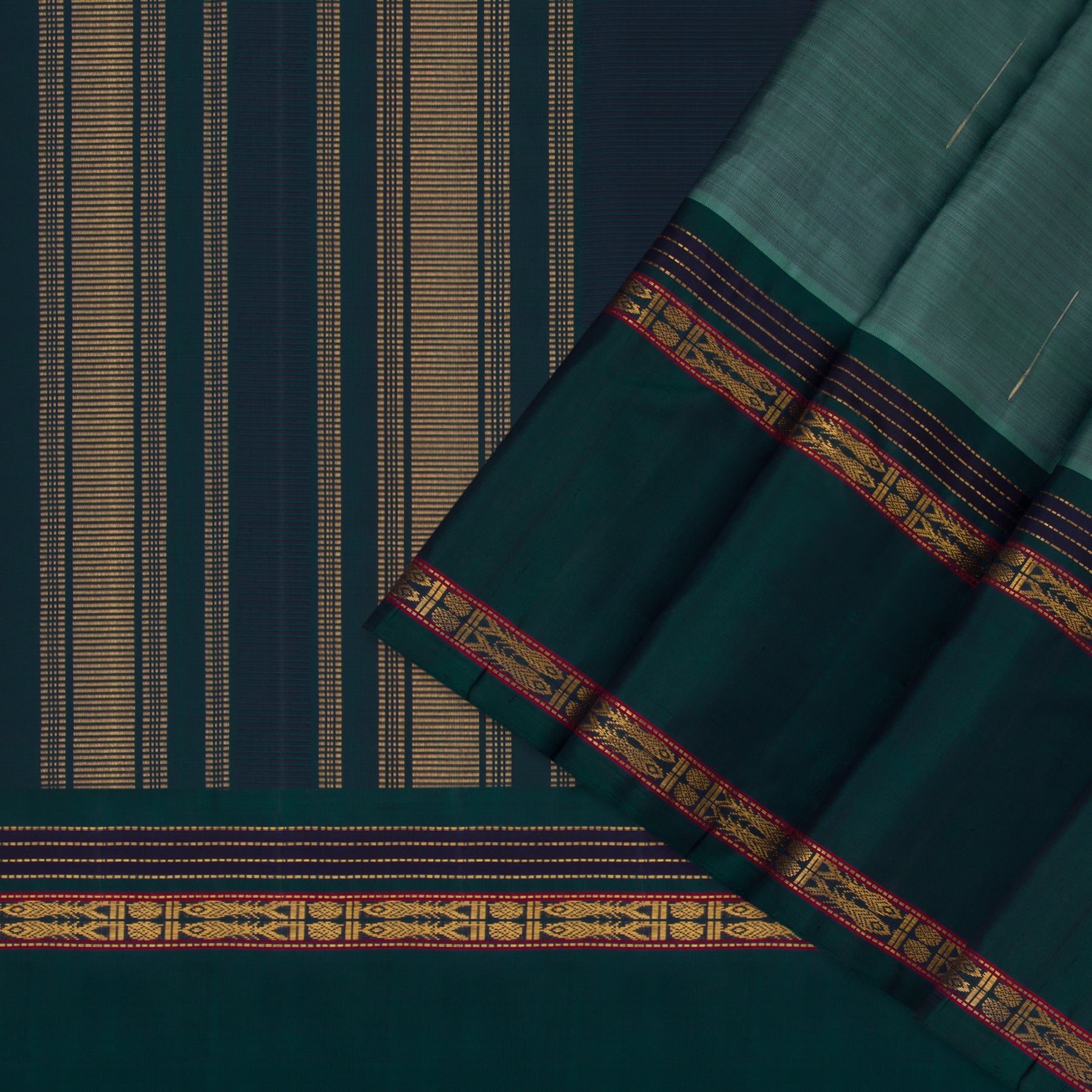Kanakavalli Kanjivaram Silk Sari 22-040-HS001-12912 - Cover View