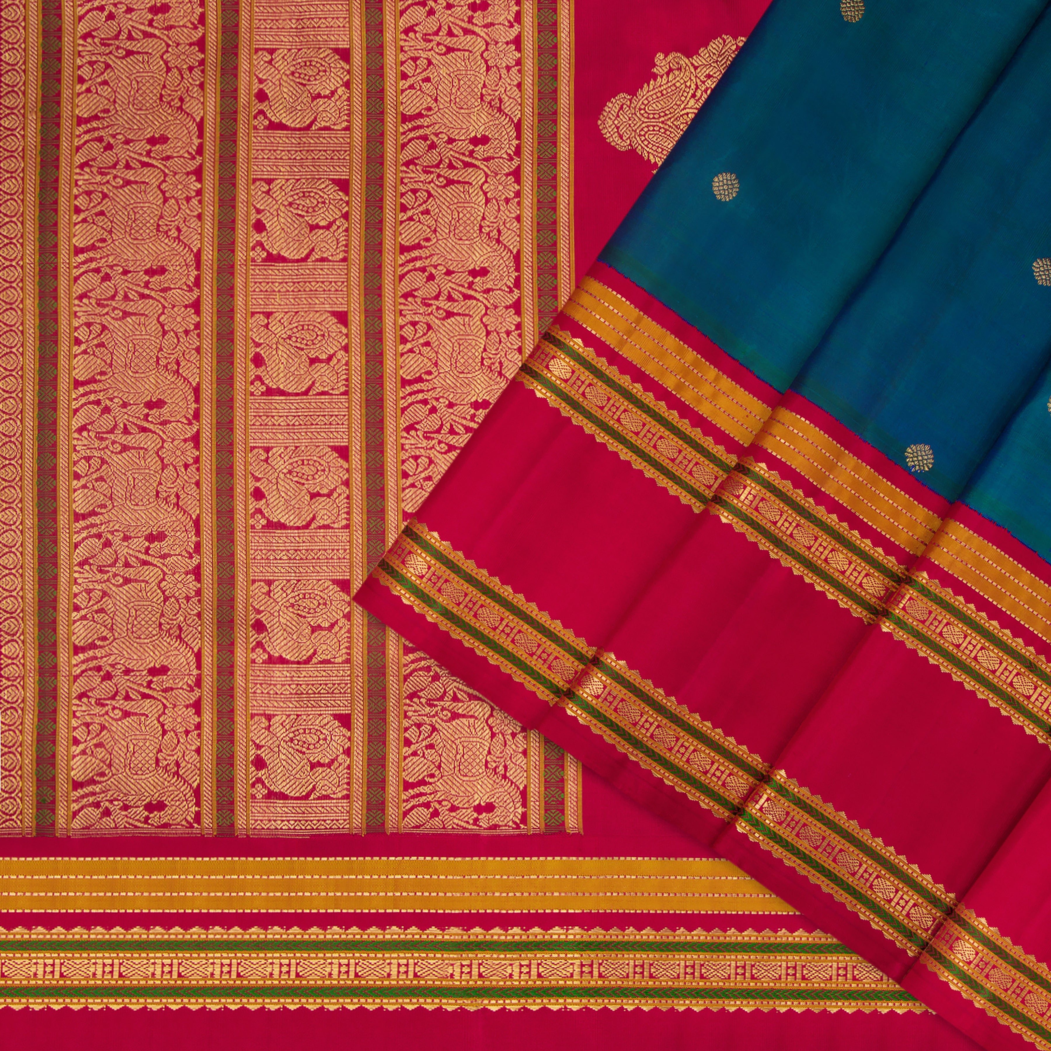 Kanakavalli Kanjivaram Silk Sari 22-040-HS001-12922 - Cover View